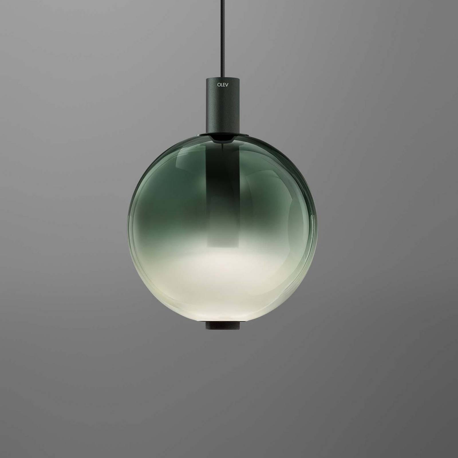 OLEV Żyrandol LED BEAM STICK NUANCE, zielony, Ø 20 cm, 927