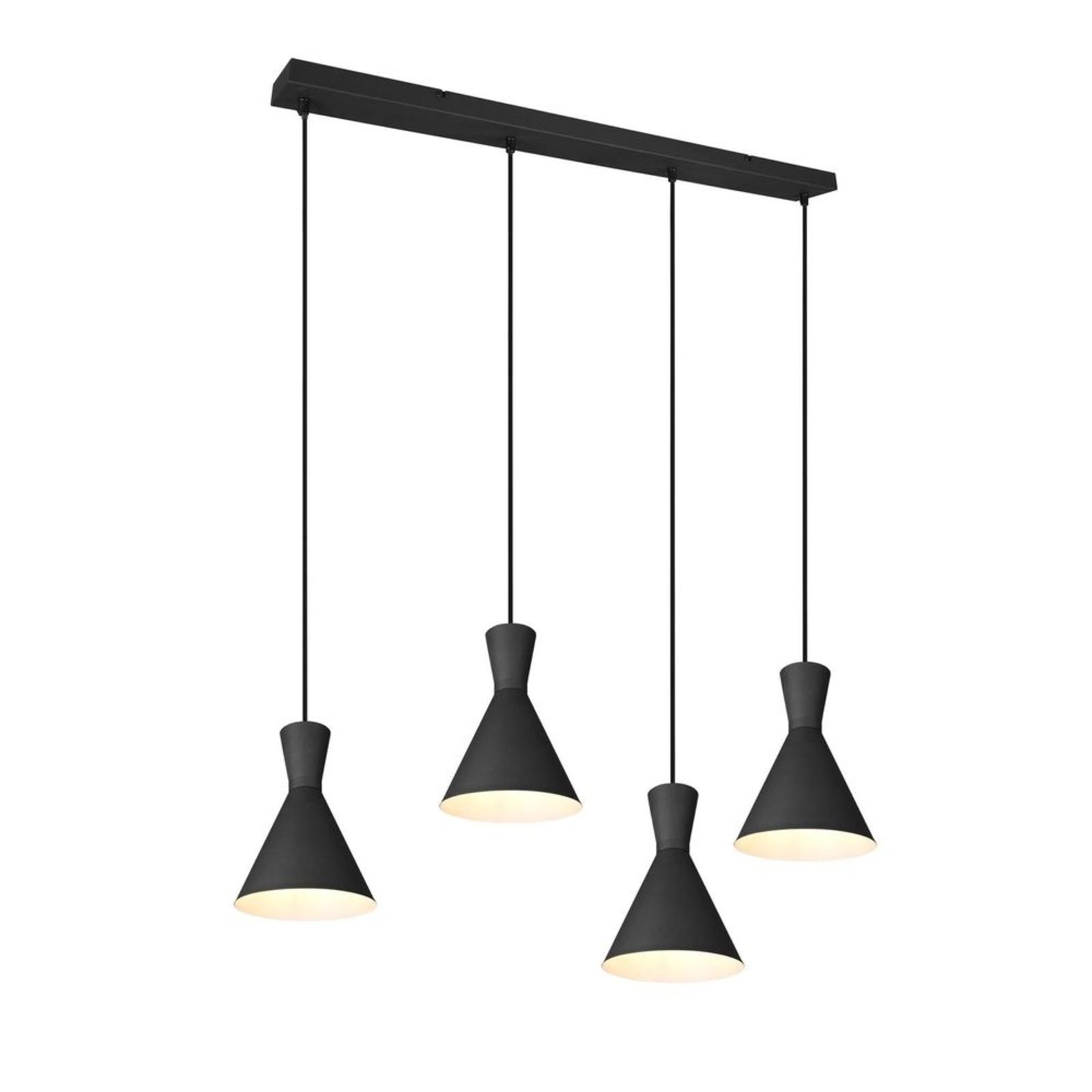 Savrini 4 Lustră Pendul Black - Lindby