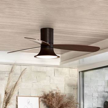 Flusso ceiling fan with LED light