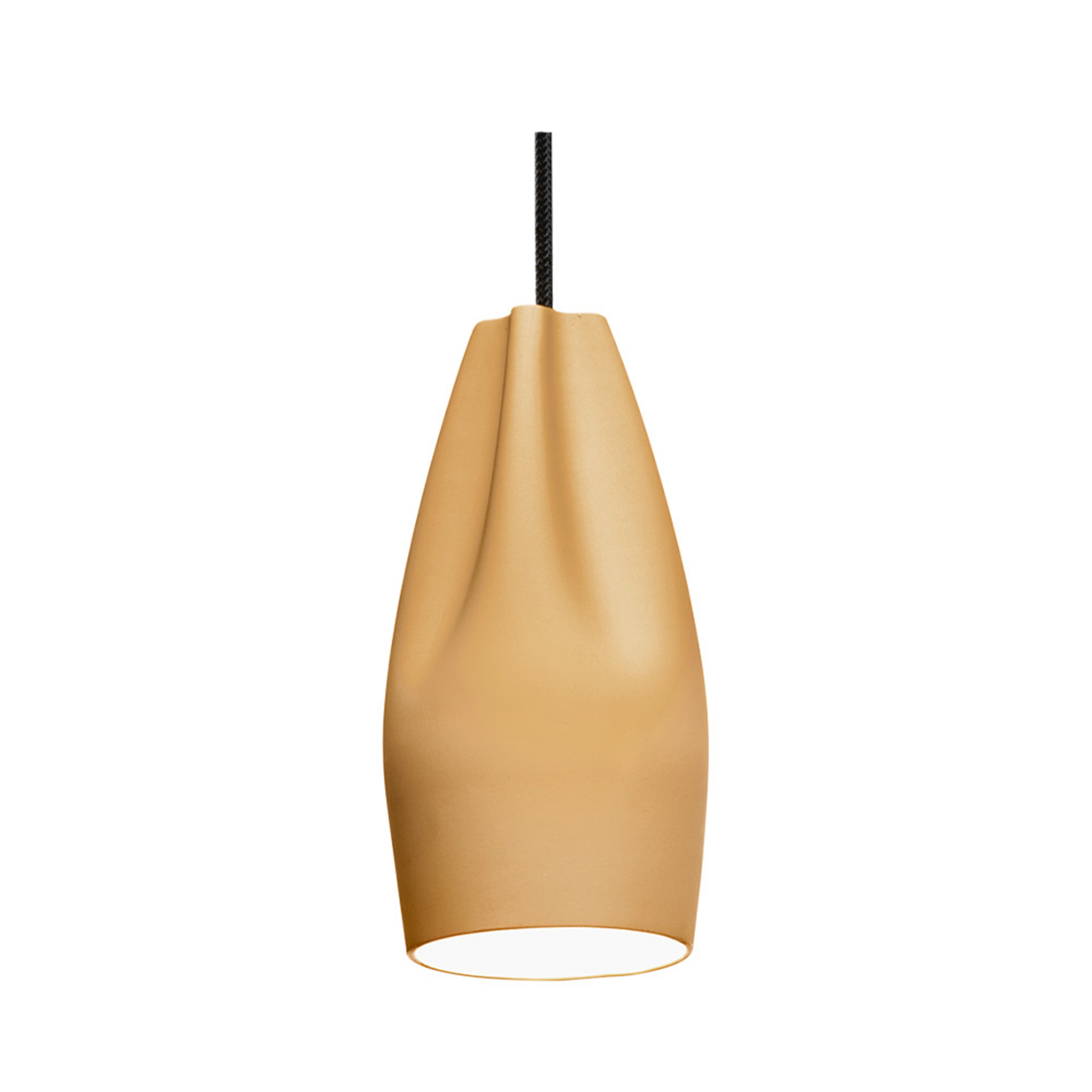 Pleat Box 13 Pendant E27 Ocher/White - Marset