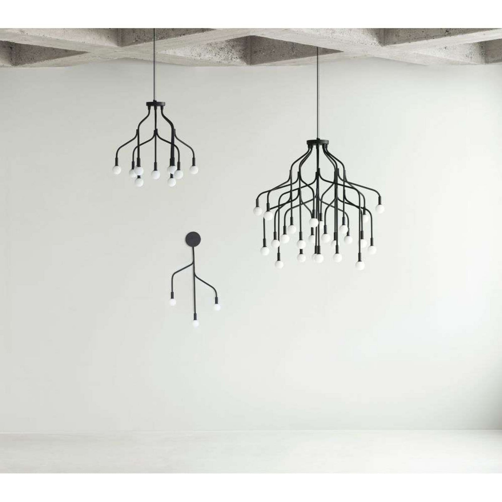 Vekst Wandleuchte Black Normann Copenhagen - Wohnzimmer - Metall