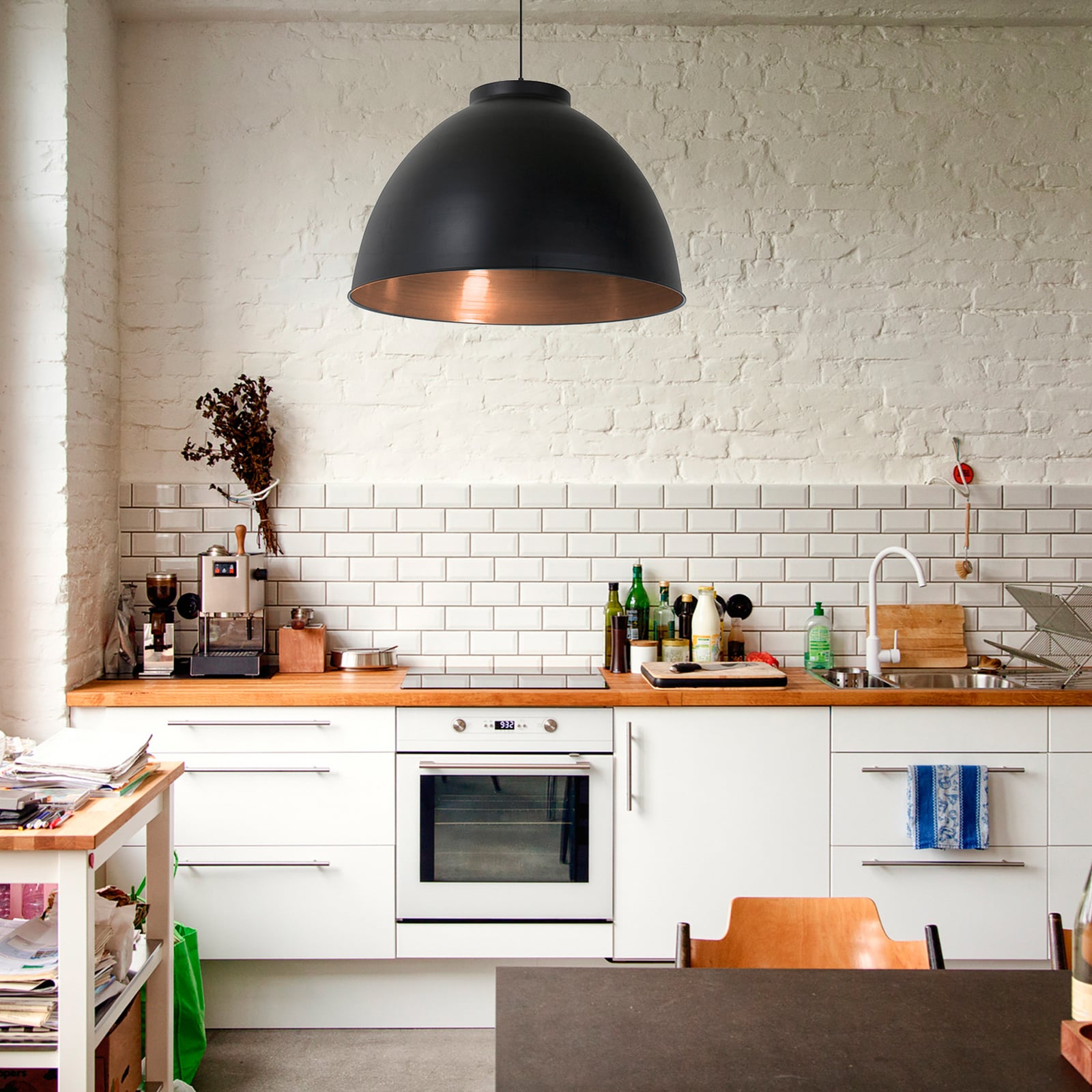 Lampada a sospensione Dock nera Ø 60 cm - COREP SAS