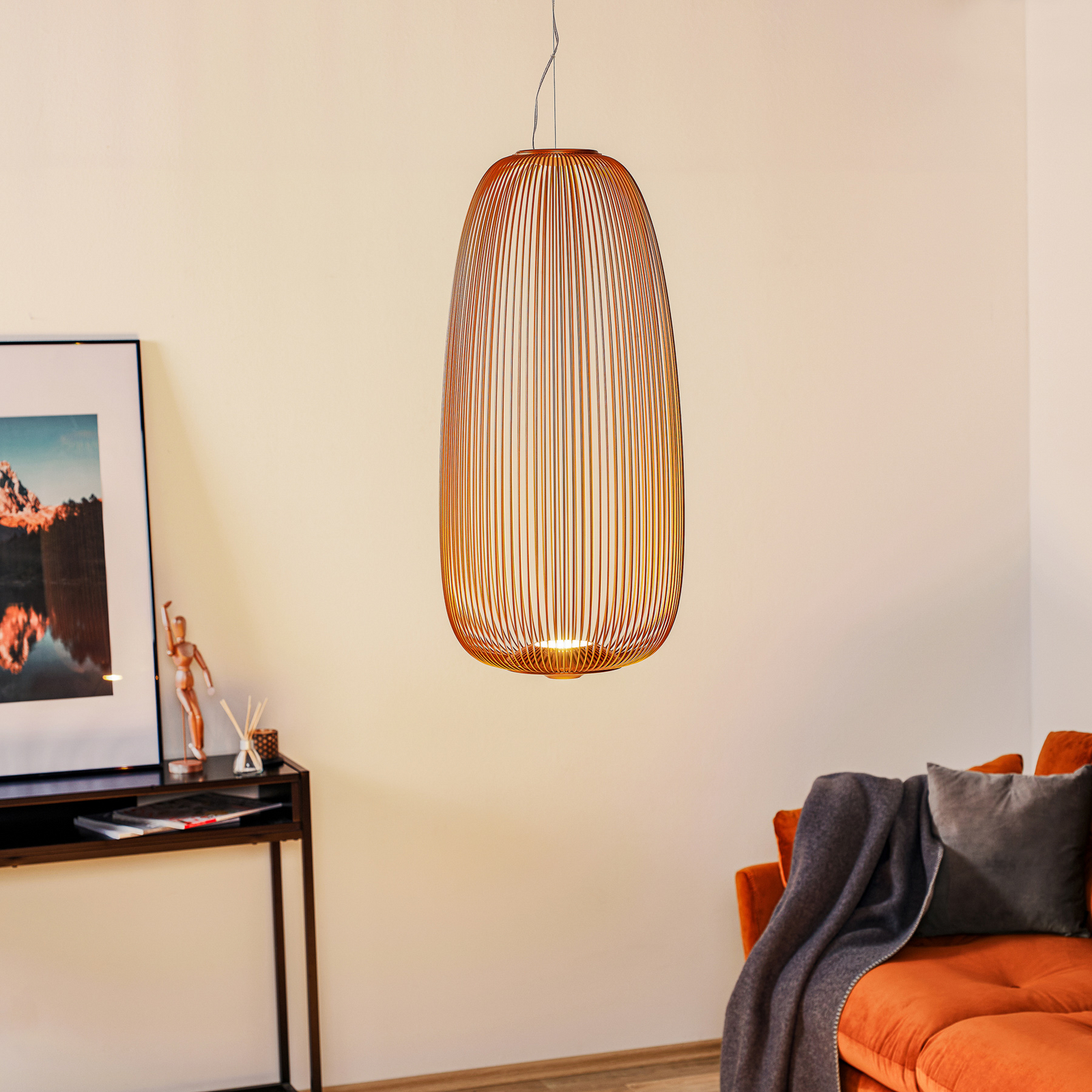 Foscarini Spokes 1 LED hanglamp, Dali dimbaar