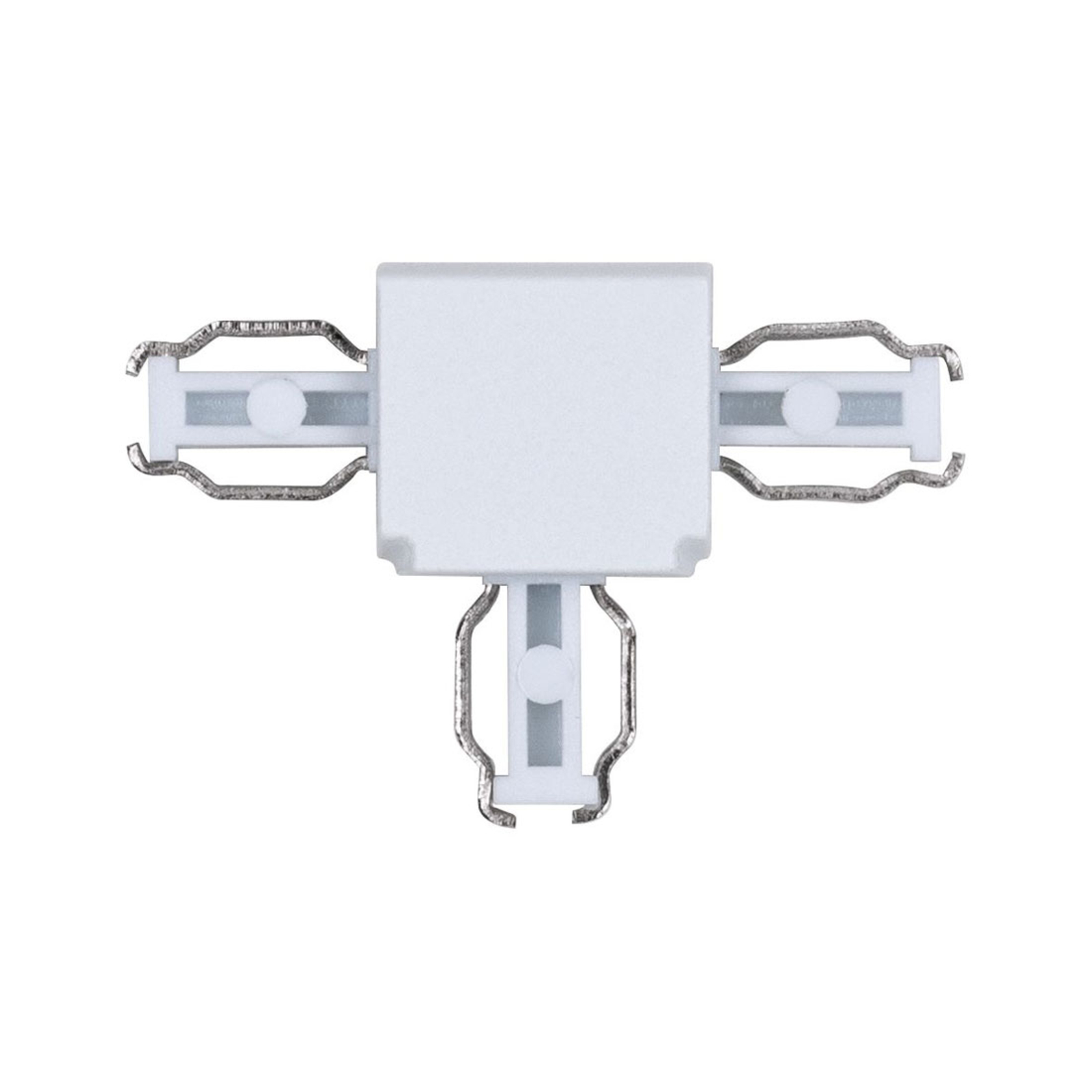Paulmann NanoRail T-connector, white, for Living / Dining Room, plastic, L: 4.3 cm, W: 2.95 cm, H: 1.4 cm