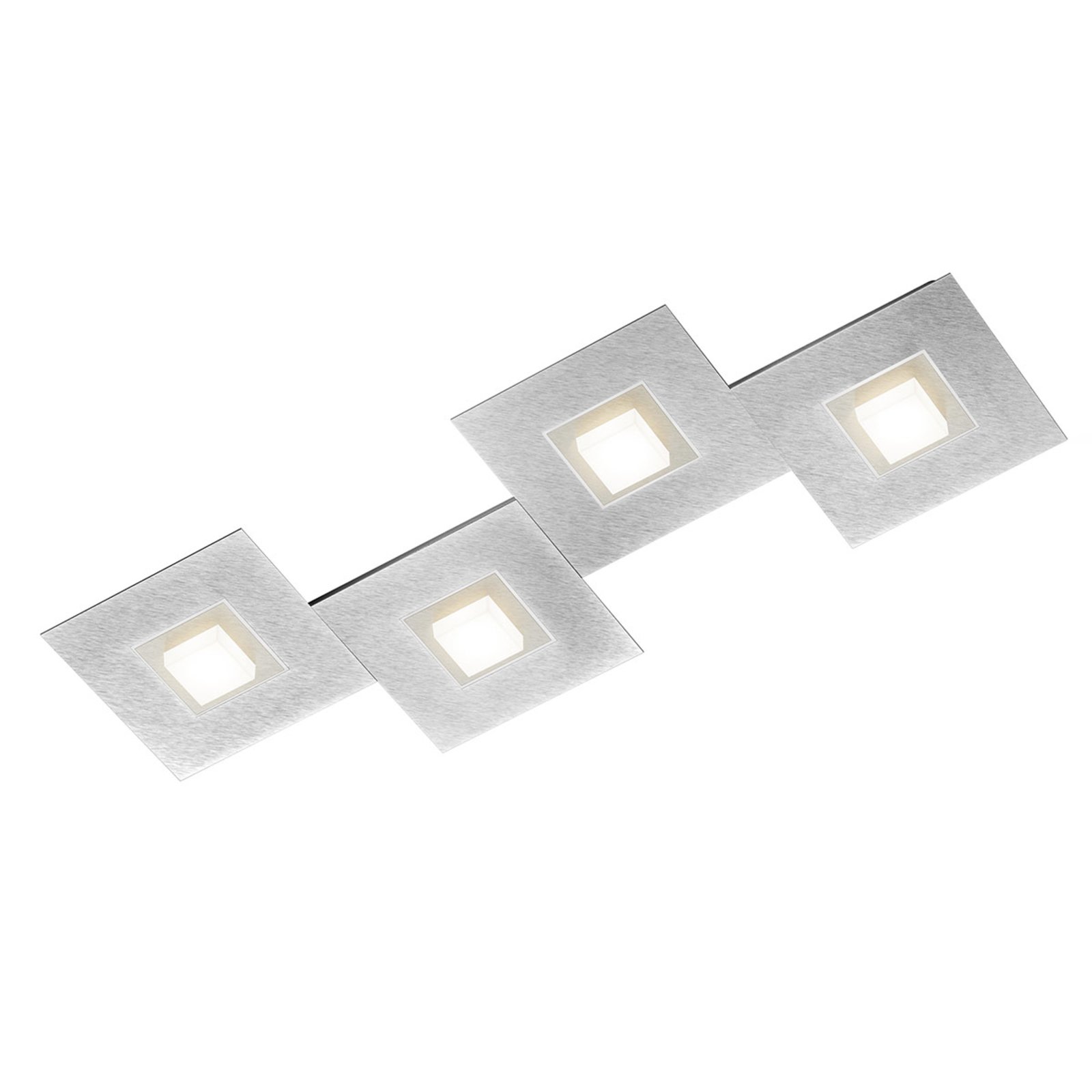 GROSSMANN Karree LED ceiling lamp 4-bulb 80x30cm