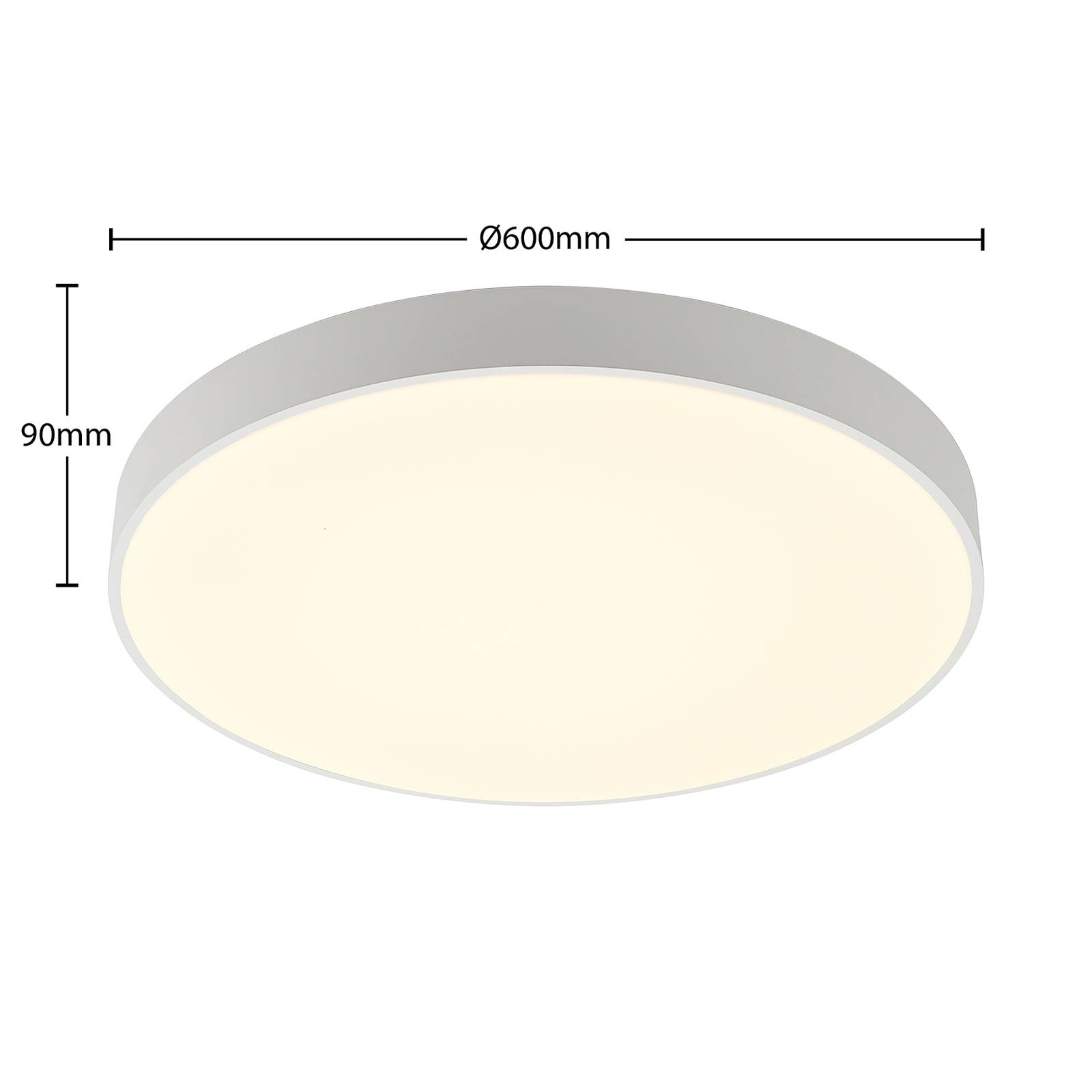 Arcchio Vanida lampa sufitowa LED, biała, 60 cm