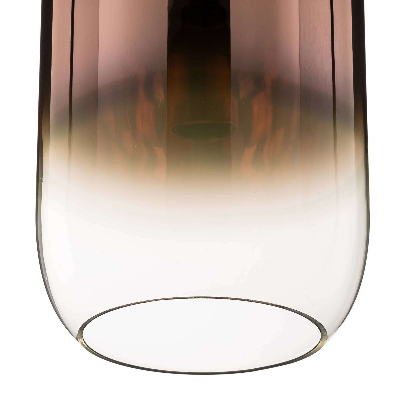 Artemide Gople szklana lampa wisząca miedź/srebrna