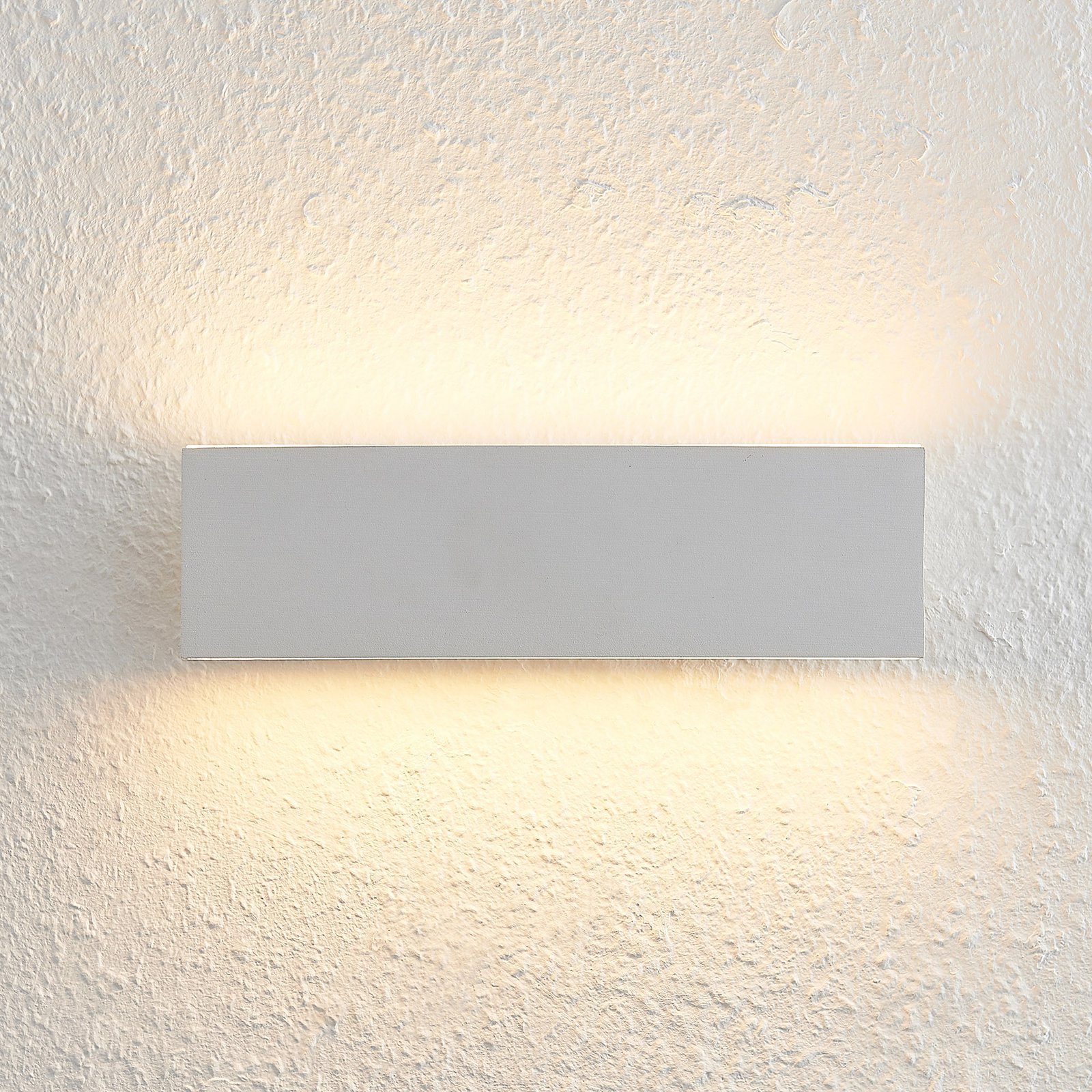 Lindby LED wandlamp, 28 cm, wit