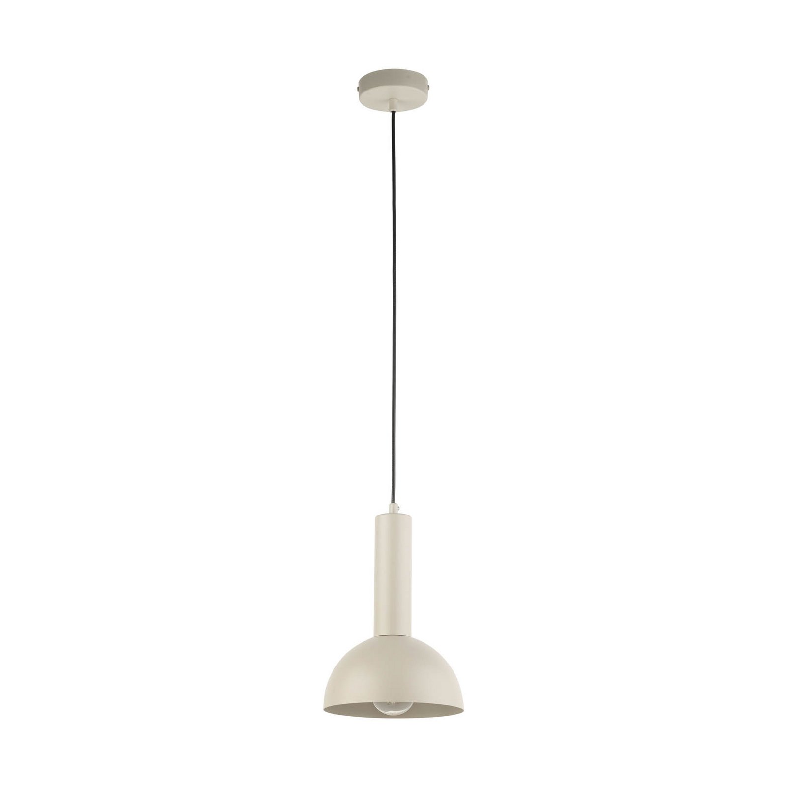 Vitrum cupola S lampă suspendată, taupe, semicirculară, Ø 19 cm