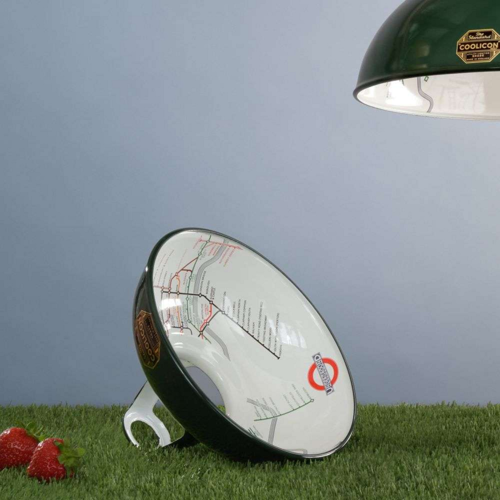 Original 1933 Pendelleuchte, Ø 22,8 cm, grün Coolicon - Wohnzimmer - Design - Metall