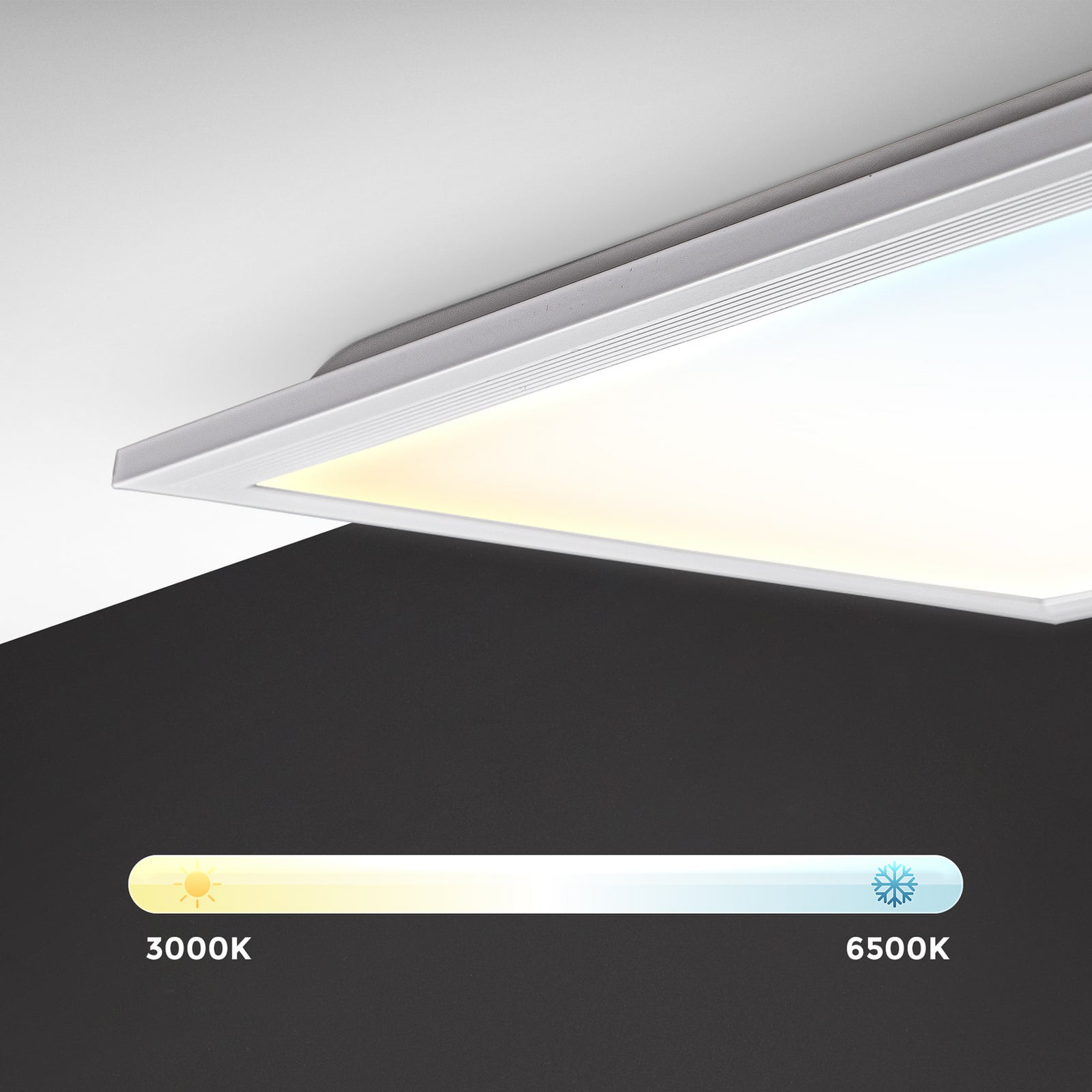 LED paneel Brian CCT, wit, 100 x 25 cm, afstandsbediening