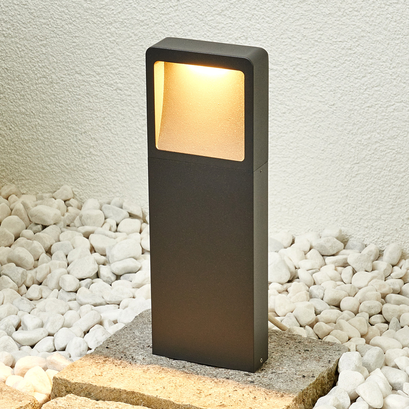 ELC Lavoki LED pillar light, die-cast aluminium
