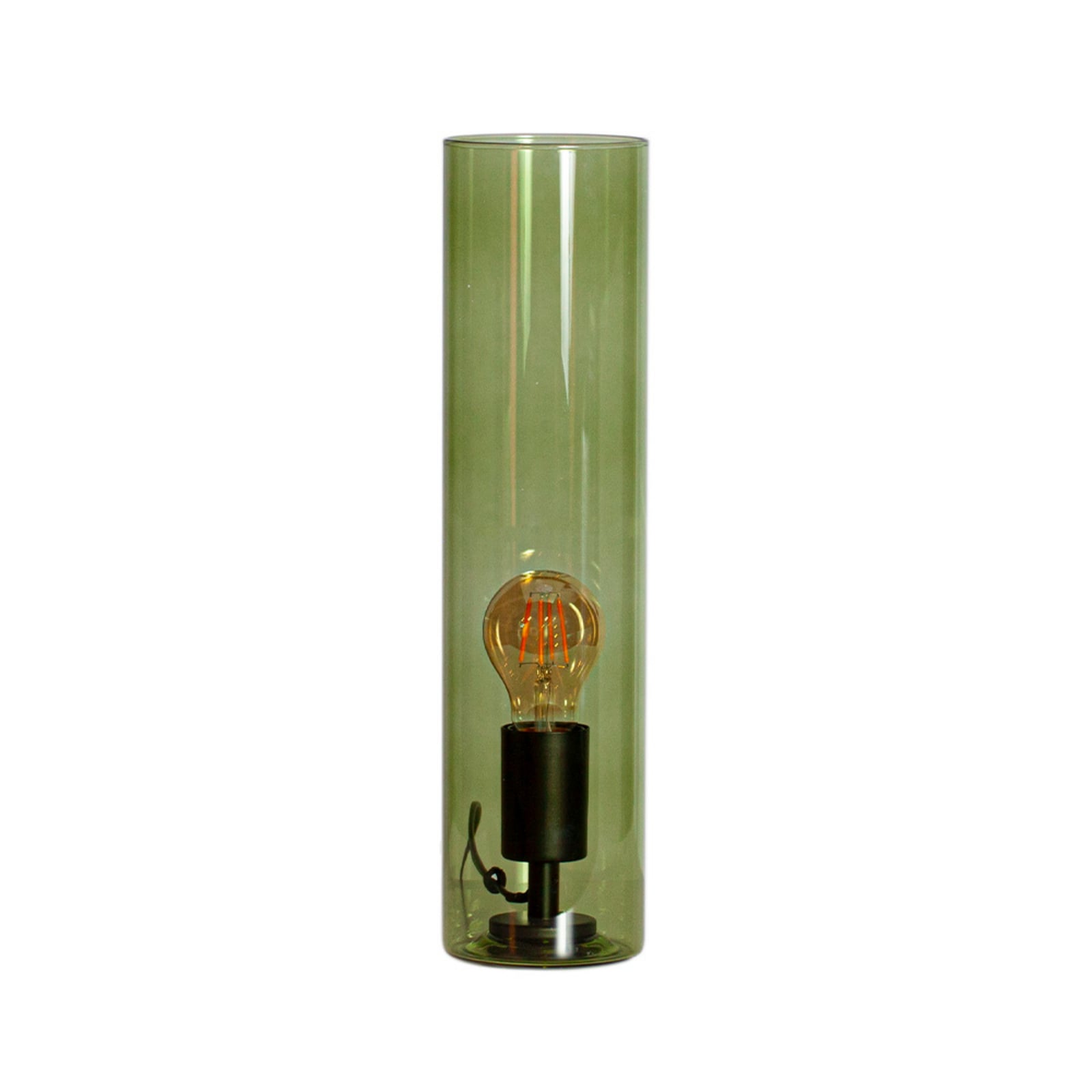 Lampa stołowa By Rydéns Flake, zielona, wysokość 40 cm, szkło, E27