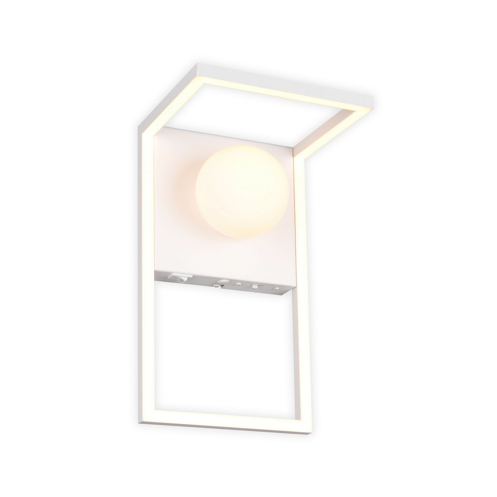 LED-seinävalaisin Arola, mattavalkoinen, leveys 17 cm, metalli LED-seinävalaisin Arola, mattavalkoinen, leveys 17 cm, metalli