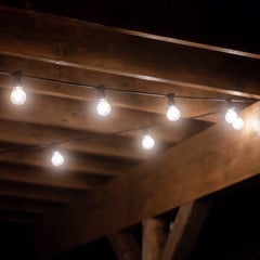 PR Home kültéri fénylánc Bright, opál / fekete, 720 cm