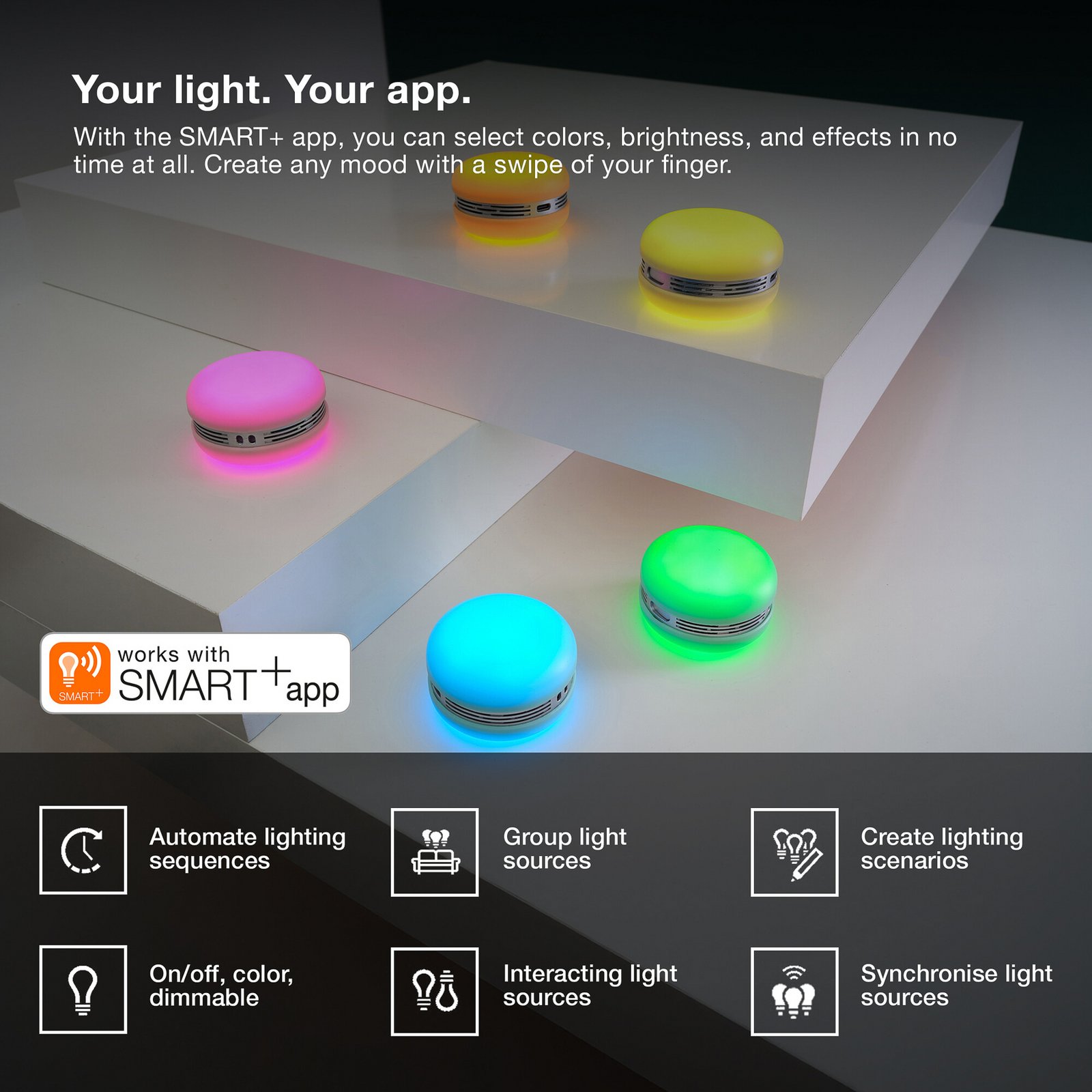 OSRAM SMART+ Bluetooth LED-kaiutin MACARON, sininen, akku