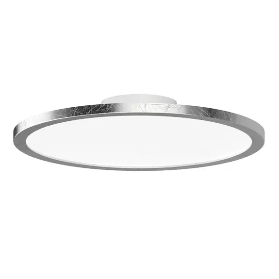 Lampenwelt LIGHTME LED-Deckenleuchte Aqua Ø30,2cm blattsilber