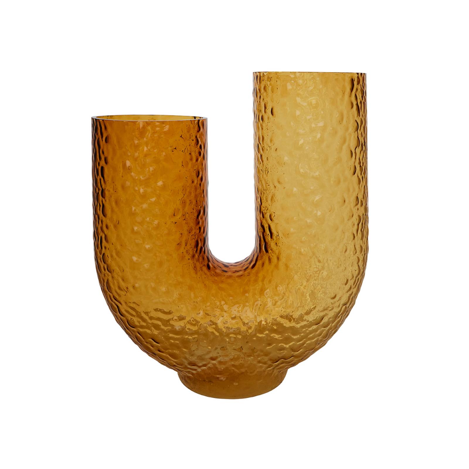 AYTM Vase Arura, bernstein, Höhe 40 cm, Breite 34 cm, Glas