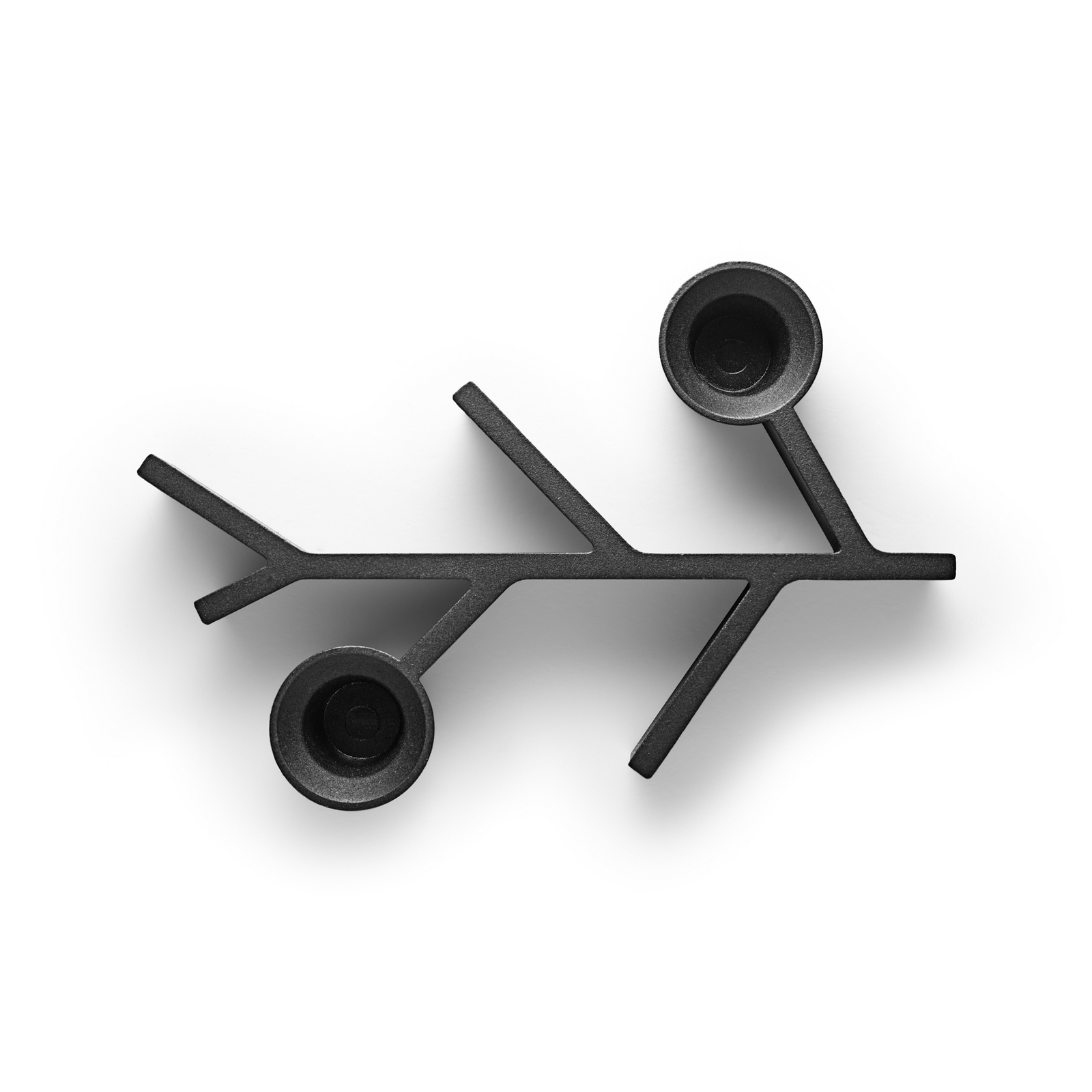 Bougeoir TWIG, noir, 18 x 13 cm, à 2 lampes - Eva Solo Bougeoir TWIG, noir, 18 x 13 cm, à 2 lampes - Eva Solo