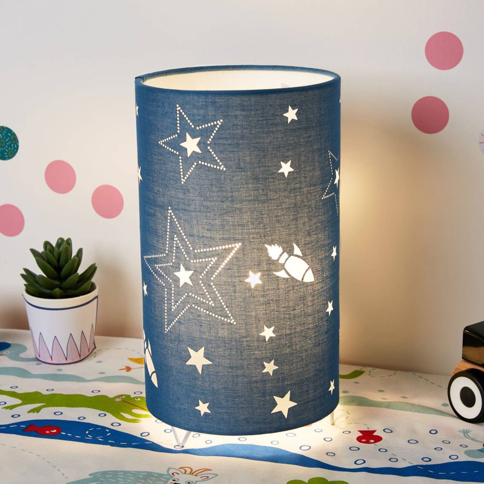 Pauleen Cute Universe lampe à poser bleue