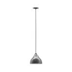 Dyberg Larsen hanging light Pyra, Ø 23 cm, grey, metal