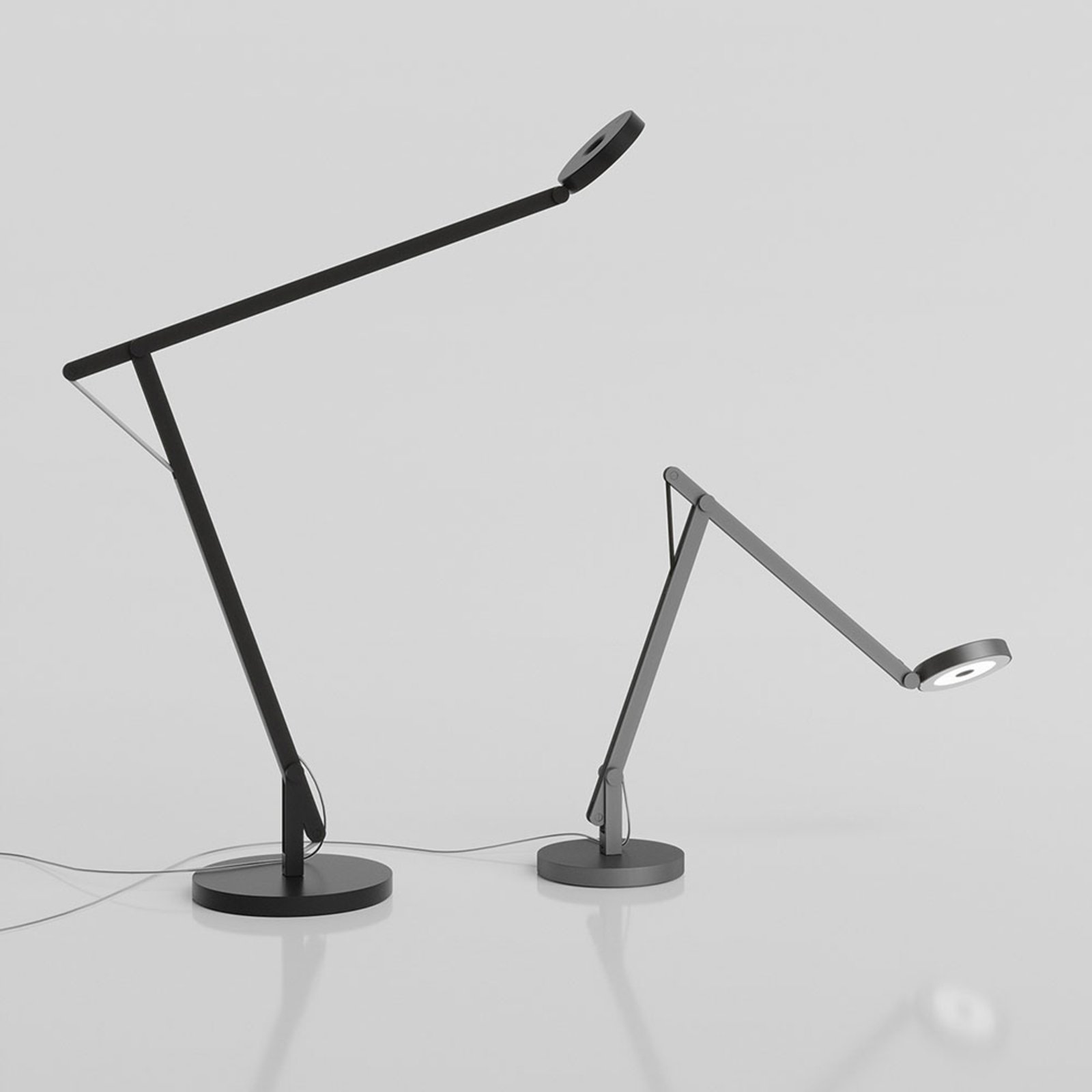 Rotaliana String T1 Mini LED-Tisch silber, schwarz