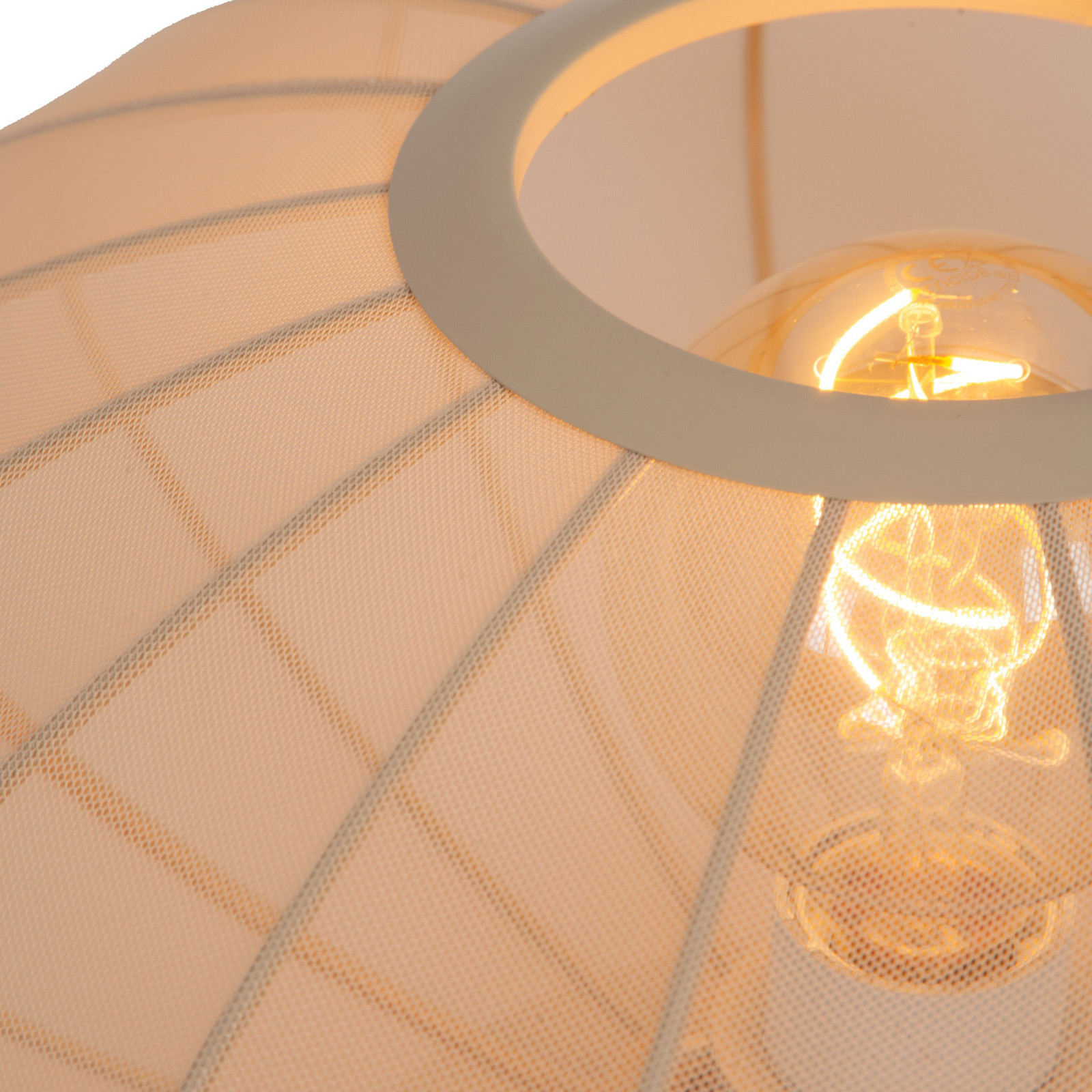 Lucide Lampă de masă Corina crem Ø 40 cm E27 - Camera de zi / sufragerie - cremă - Plastic