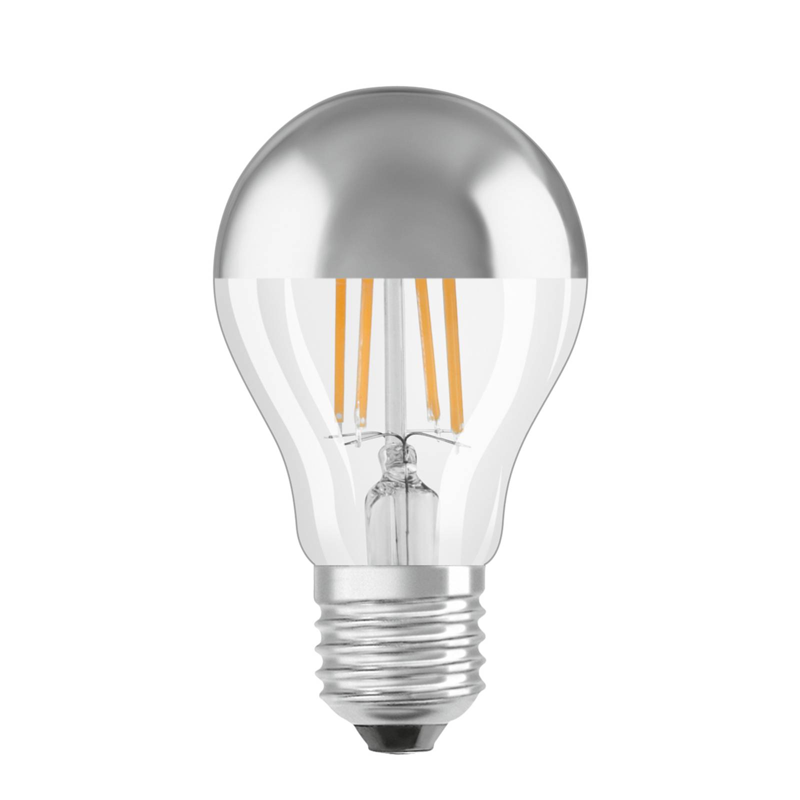 OSRAM LED-lampa E27 6,5W mirror silver 2 700 K