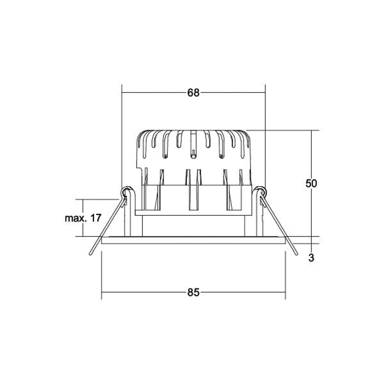 BRUMBERG BB20 IP65 RC driver round connection box matt nickel