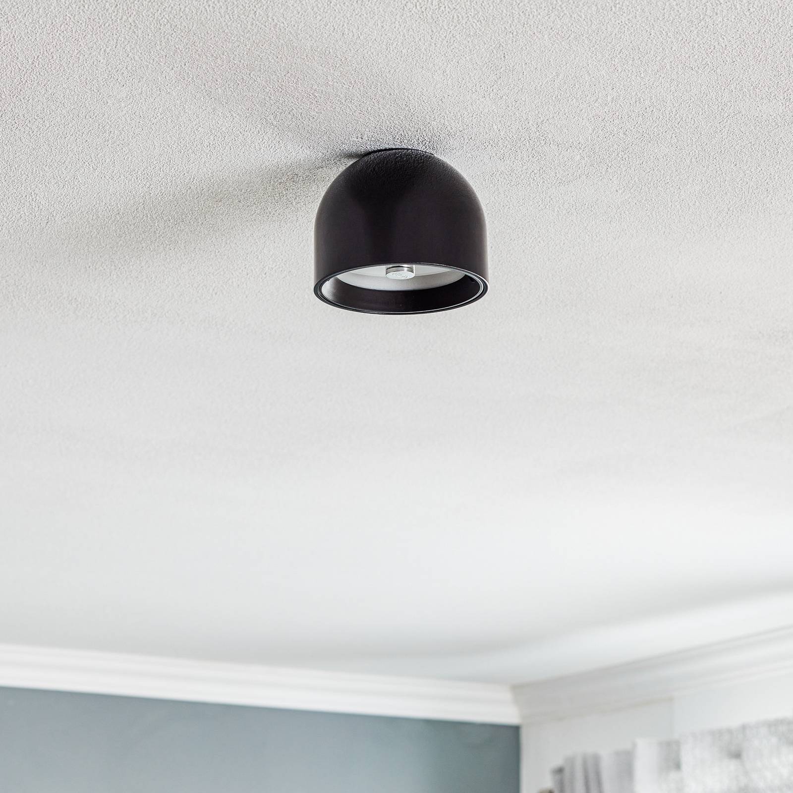 FLOS Deckenleuchte Wan in Schwarz günstig online kaufen