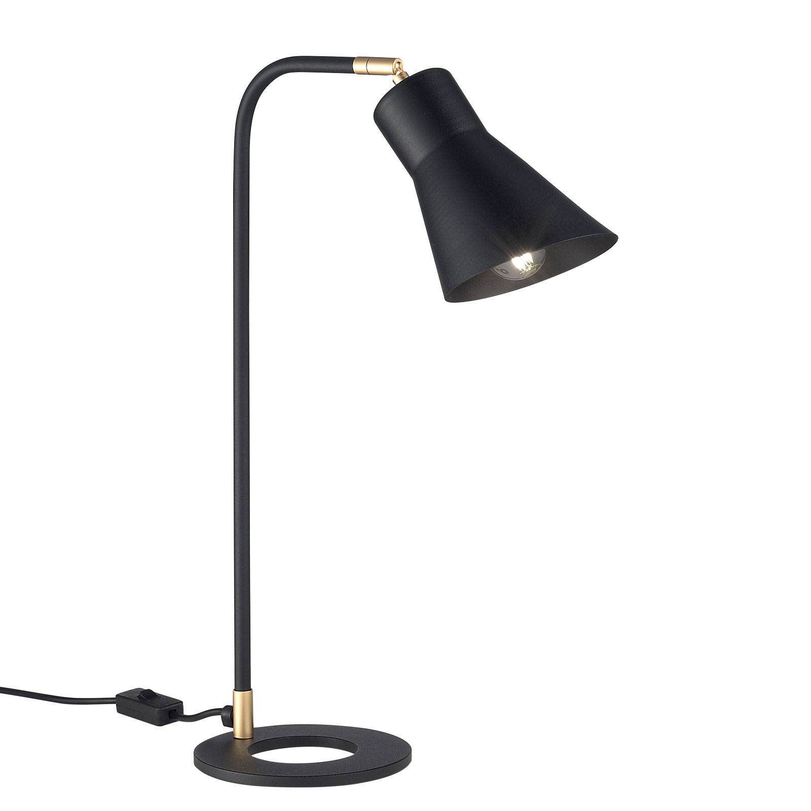 Image of Lampe à poser Conico, noire/dorée 8058983363645