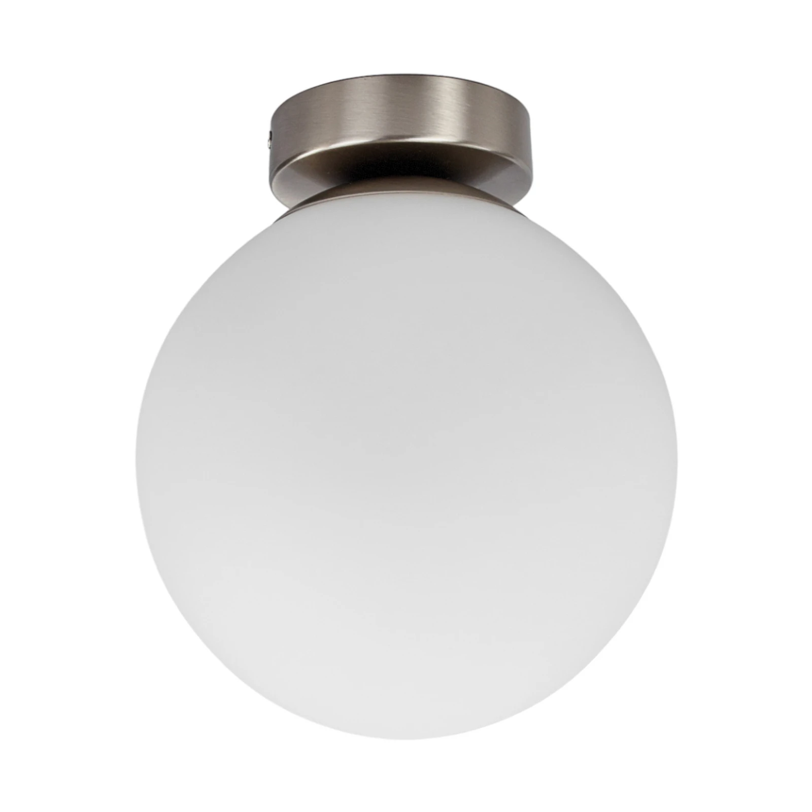 Lindby plafonieră Lennie, alb, sticlă, Ø 20 cm, IP44, E27