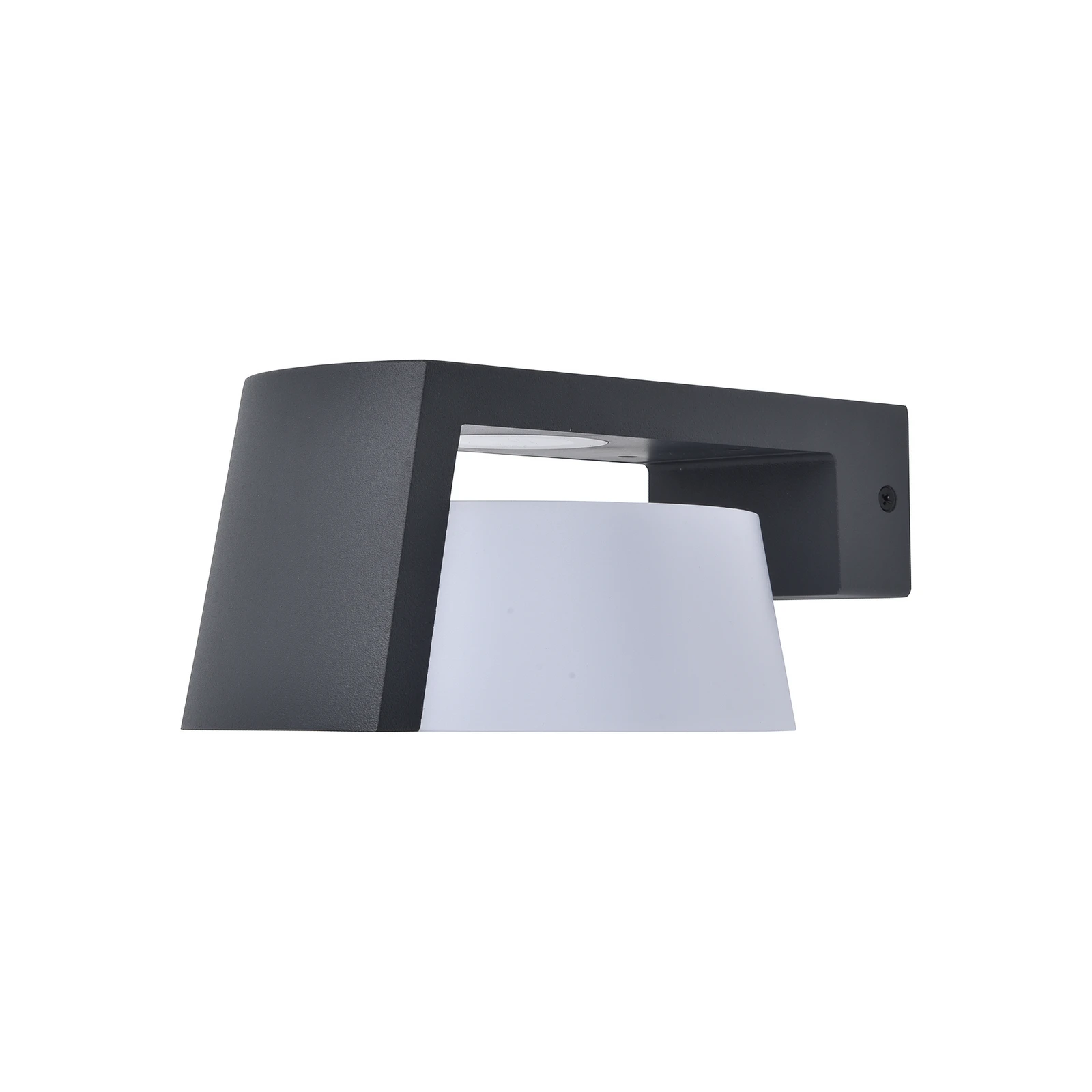 LED-utomhusvägglampa Moon, antracit, CCT, IP44