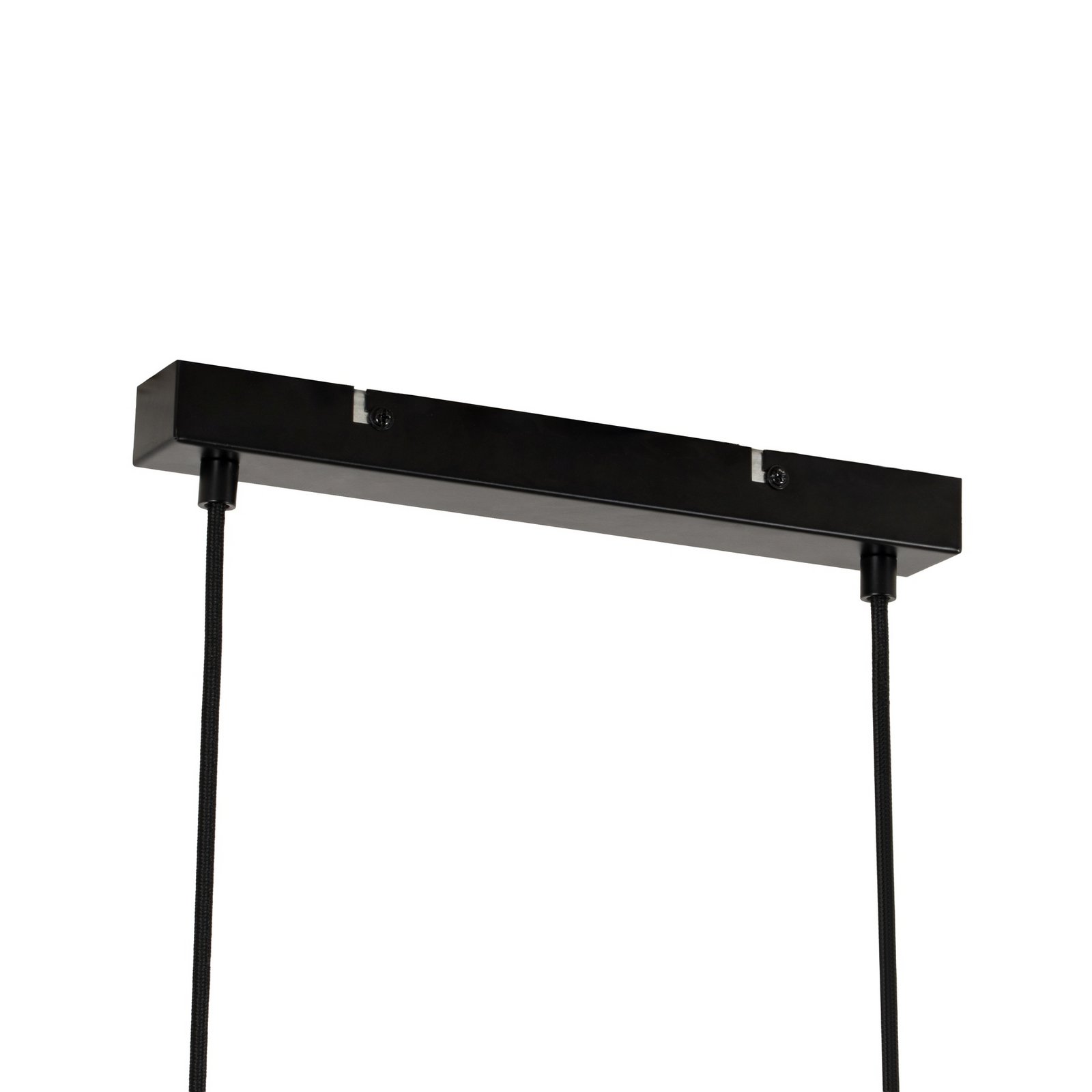 Lindby hanglamp Enrique, amber, 4-lamps, glas, hout, E27 Lindby hanglamp Enrique, amber, 4-lamps, glas, hout, E27