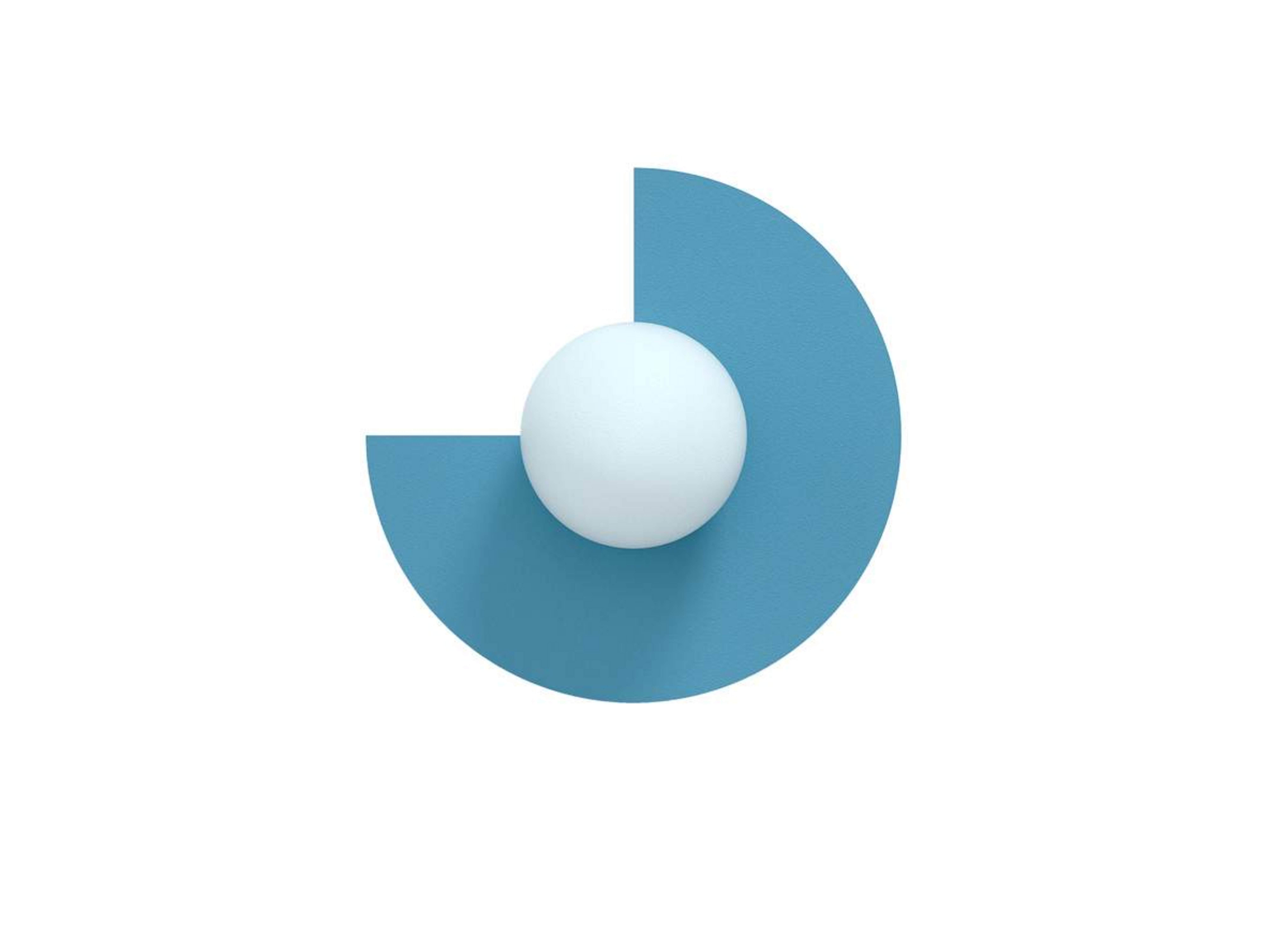 Candy Big Circle 270 S Wandleuchte, blau - Swedish Ninja
