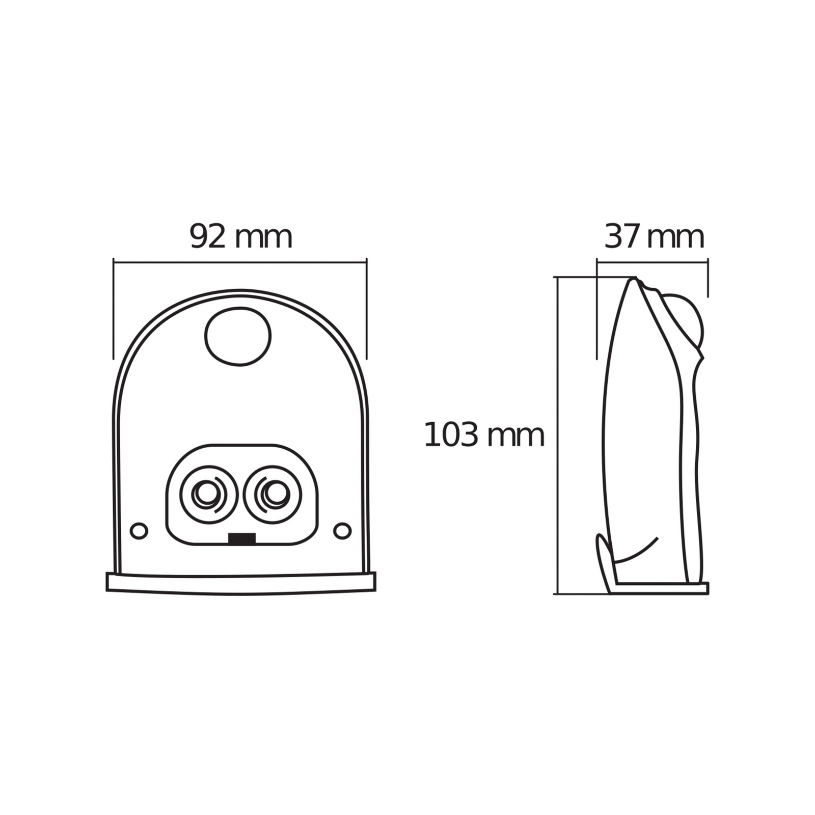 OSRAM LED-Außenwandlampe DOORLED DOWN silber Sensor Batterie