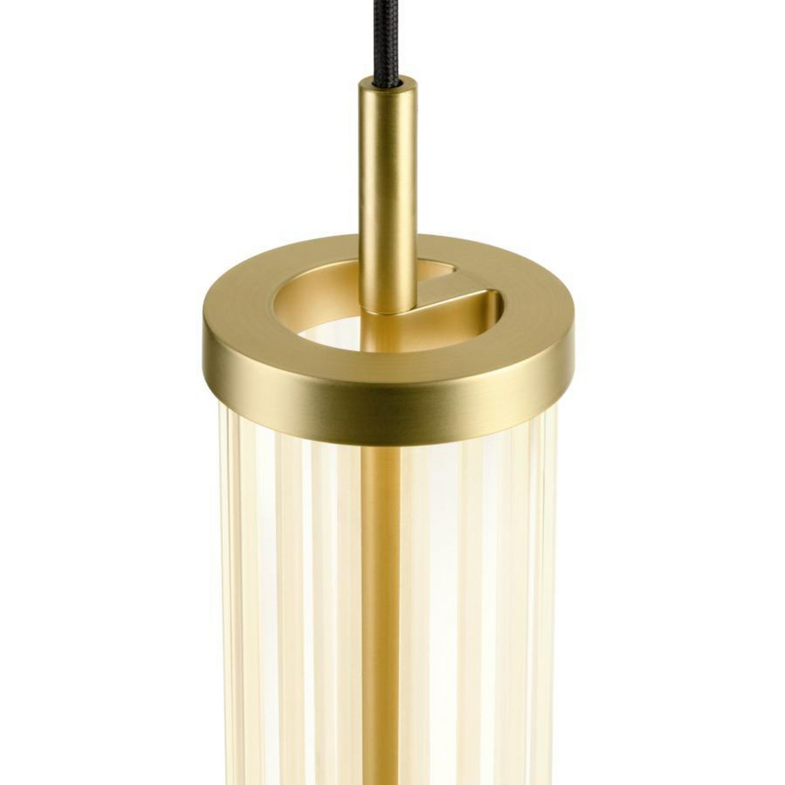 SLV Lampa wisząca LED Quimera, kolor mosiężny, Ø 8 cm, CCT