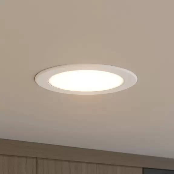 Lampenwelt Prios LED-Einbaustrahler Rida, 14,5 cm, 12 W, CCT, dimmbar