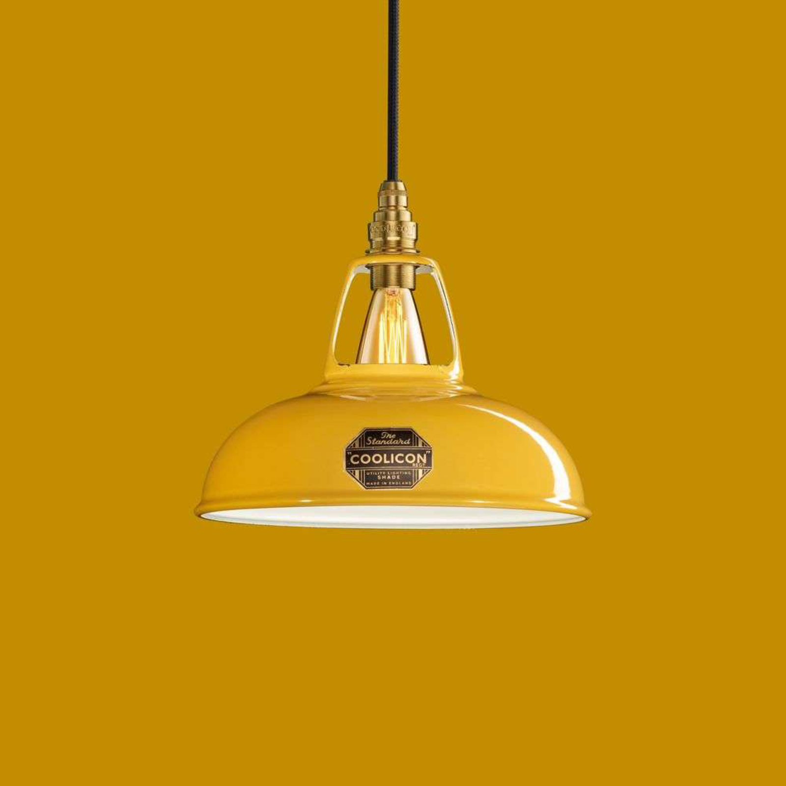 Original 1933 Design Lustră Pendul Deep Yellow - Coolicon