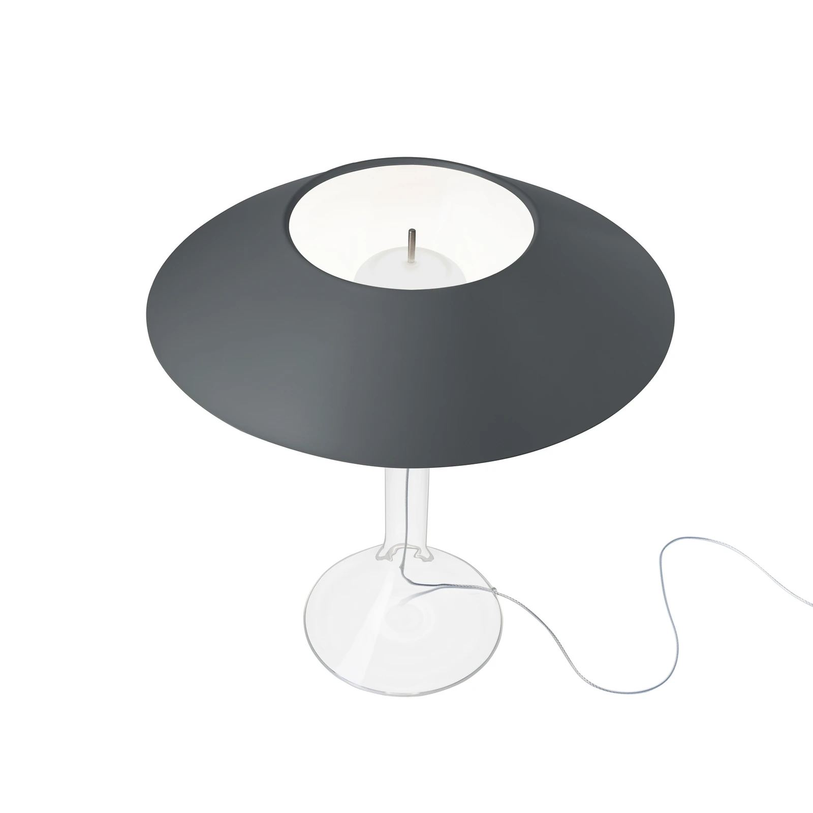 Foscarini LED-Tischleuchte Chapeaux M, grau