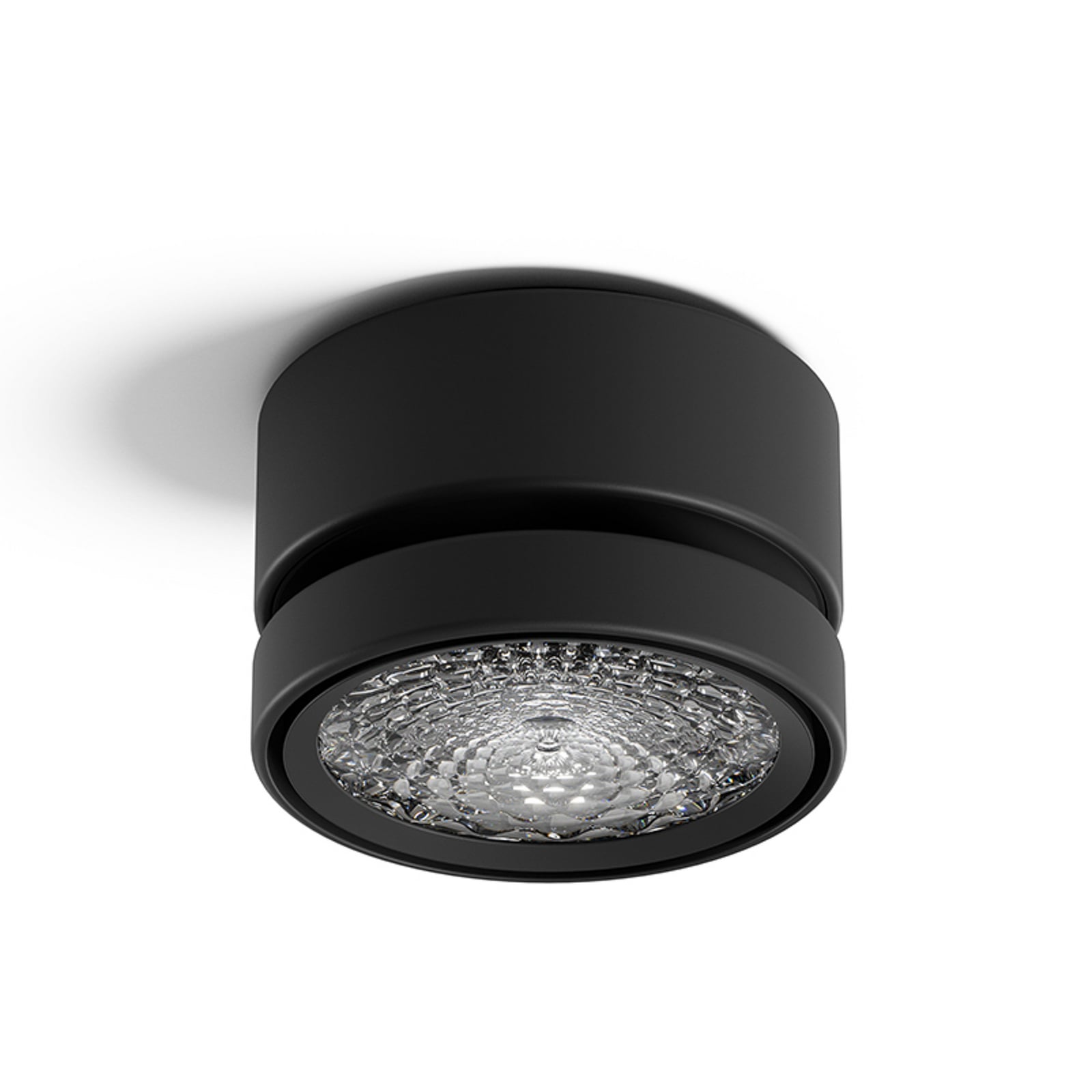 Spot pour plafond LED Nivo, noir, 36°, orientable, à intensité variable - Sigor