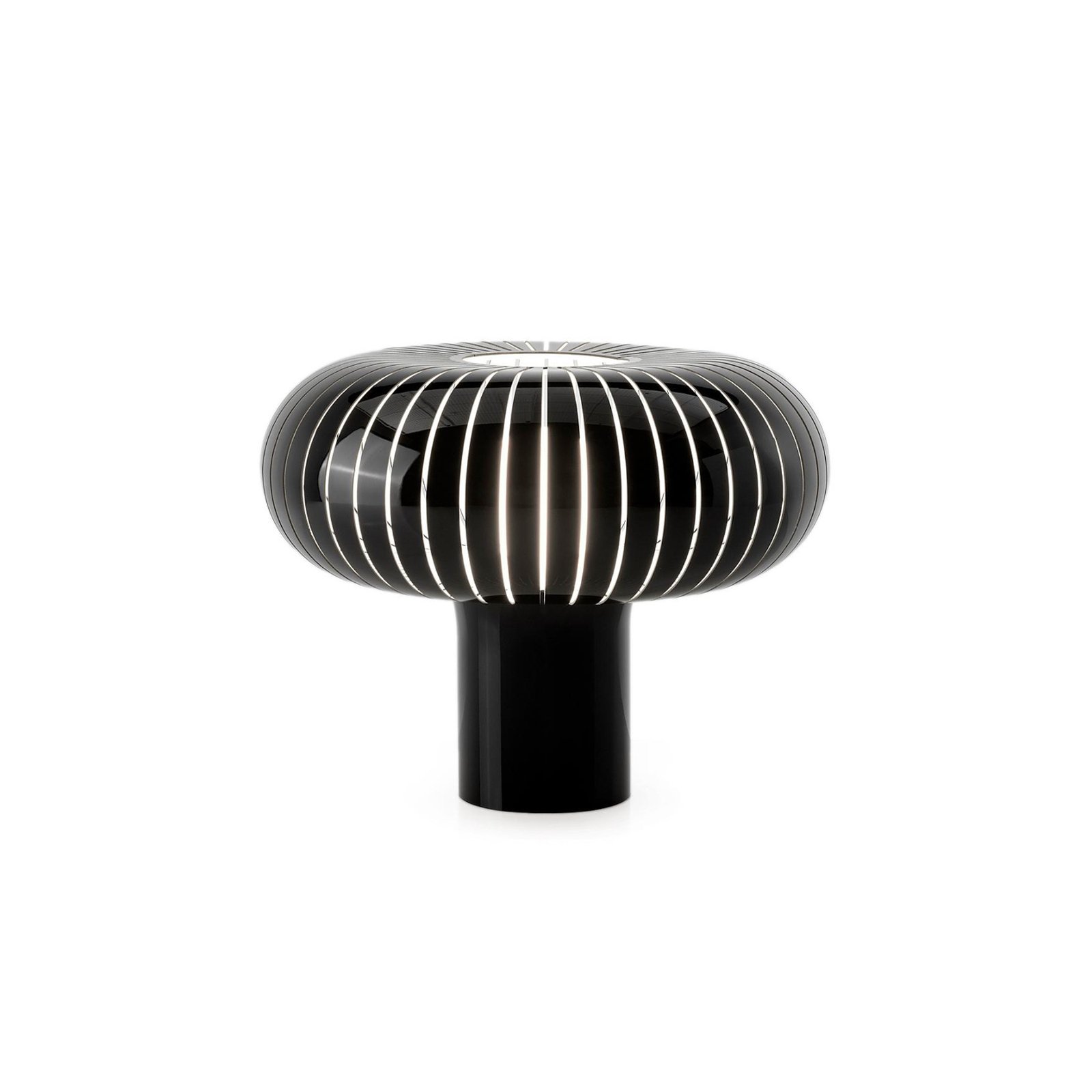 Kartell lampe à poser Teresa, noir, Ø 50 cm, PMMA recyclé