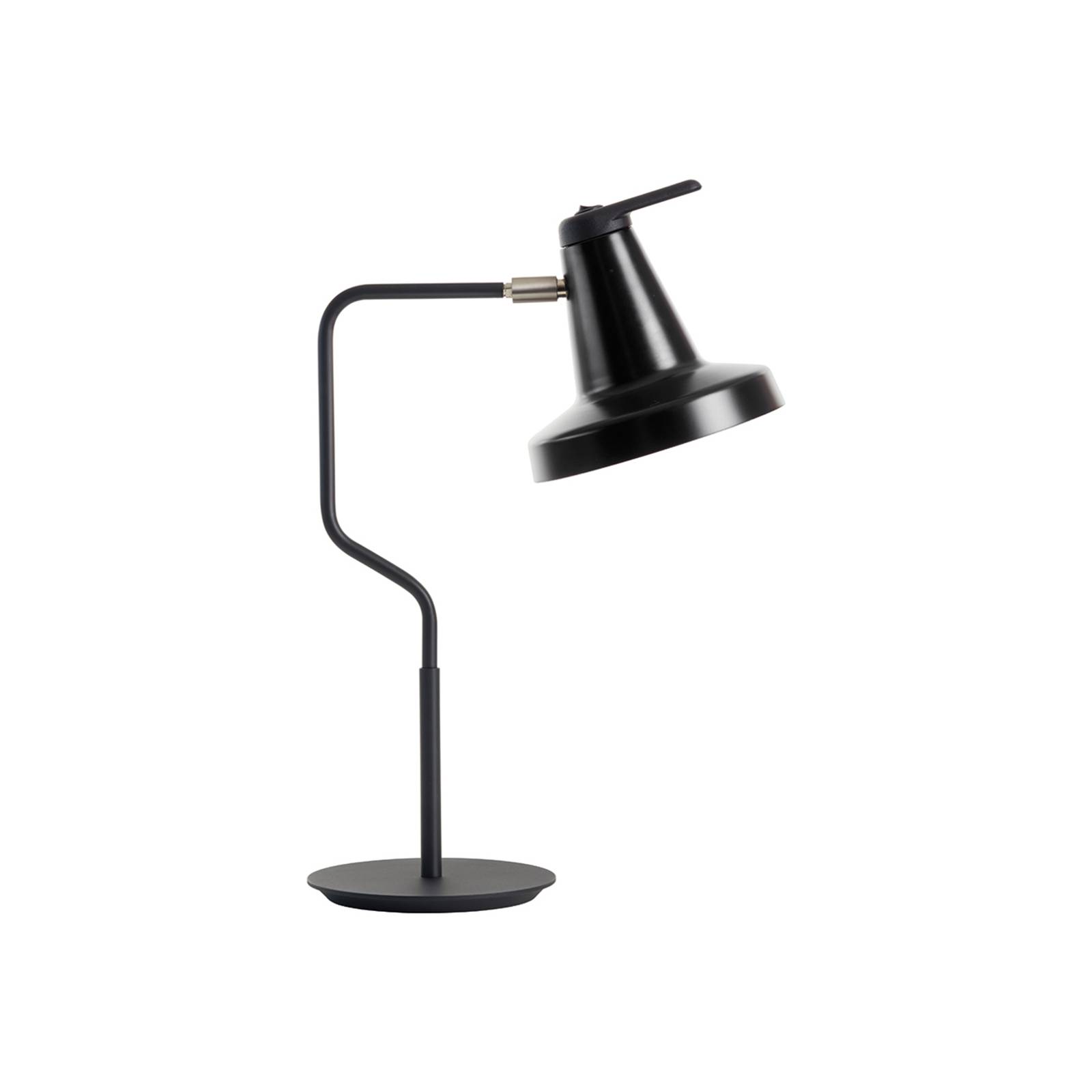 Asztali lámpa Garçon, állítható, fekete/fekete