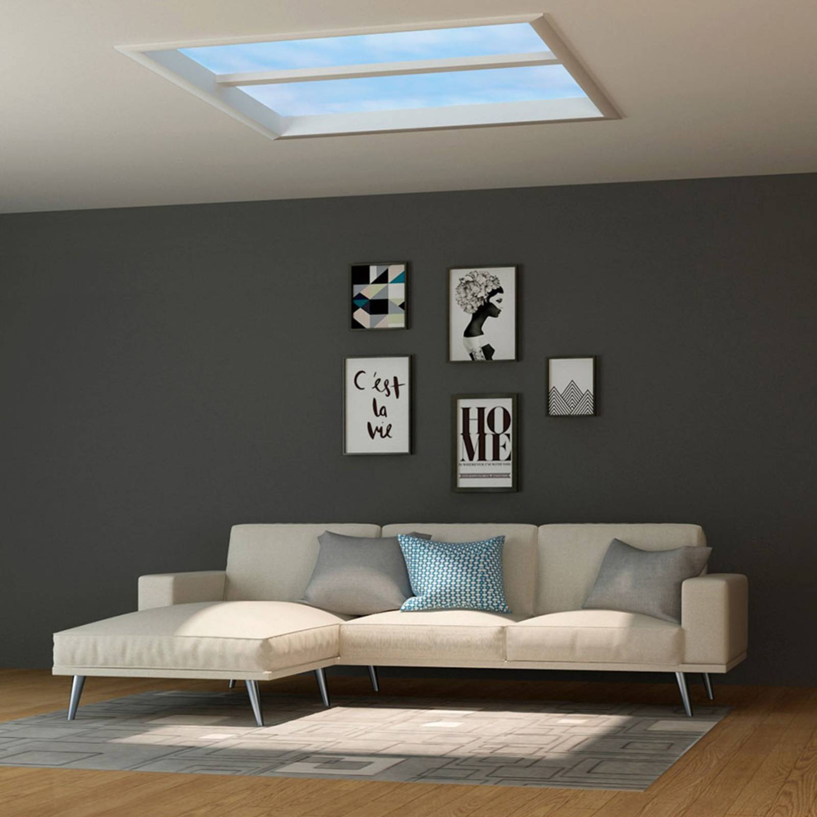 Panel LED Sky Window 120 x 60 cm