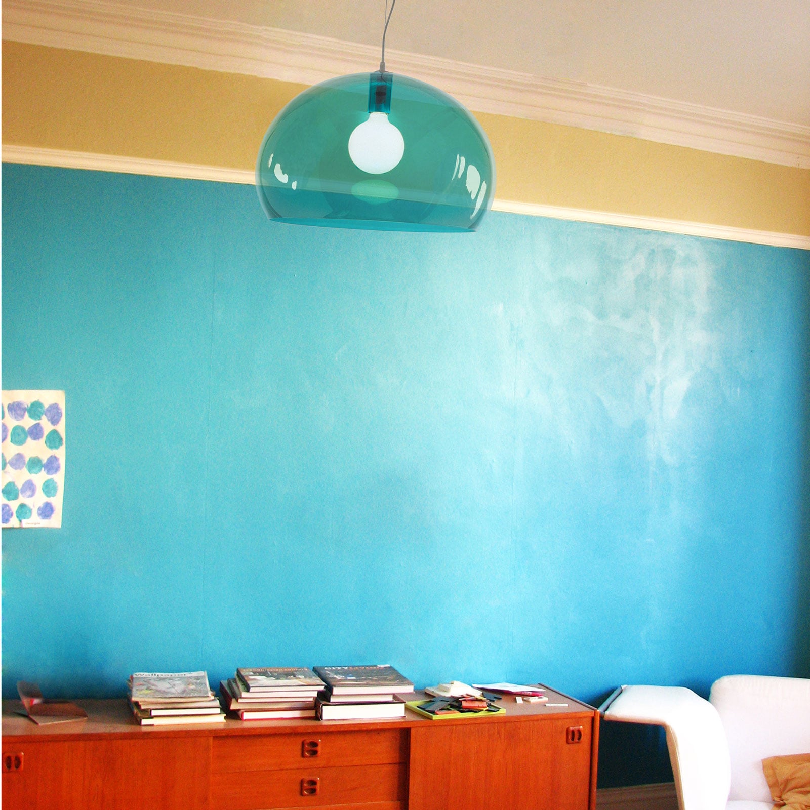 FL/Y LED-Hängeleuchte, petrolblau - Kartell