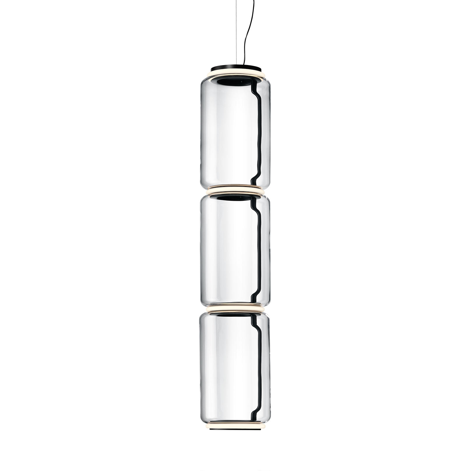 FLOS Noctambule LED-Hängelampe Low Cylinders