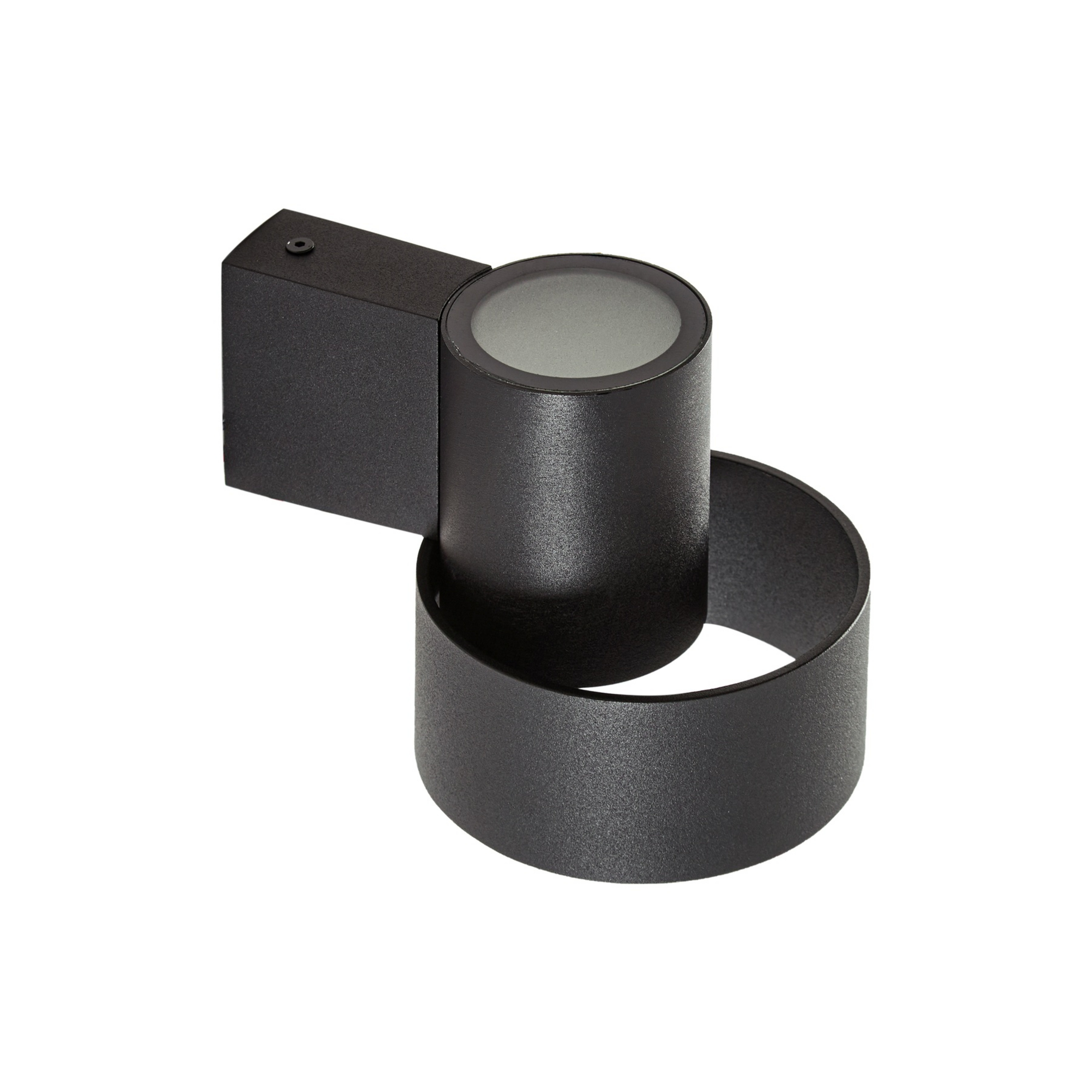 Elune LED buiten wandlamp, matzwart, up/down - Lucande