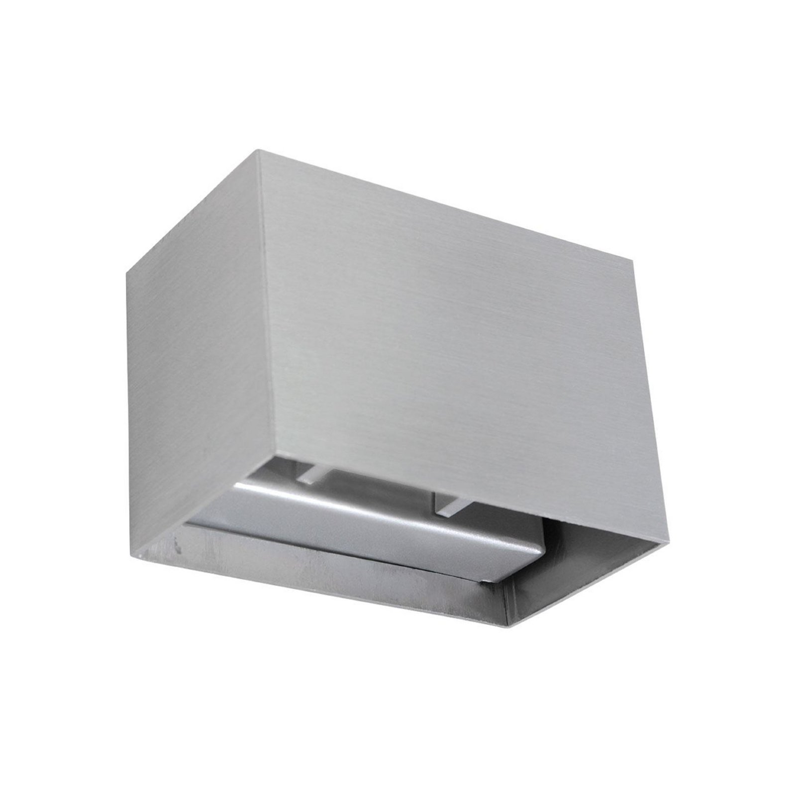 LED wall light Muro 3365, steel grey, angular, G9, 2,700 K
