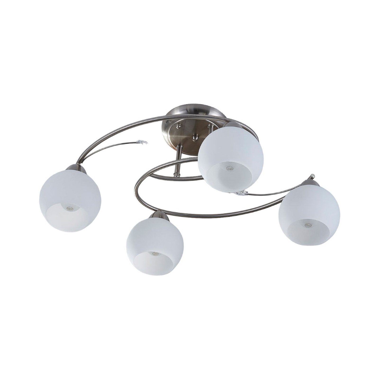Svean 4 Stropní Lampa White/Nickel - Lindby