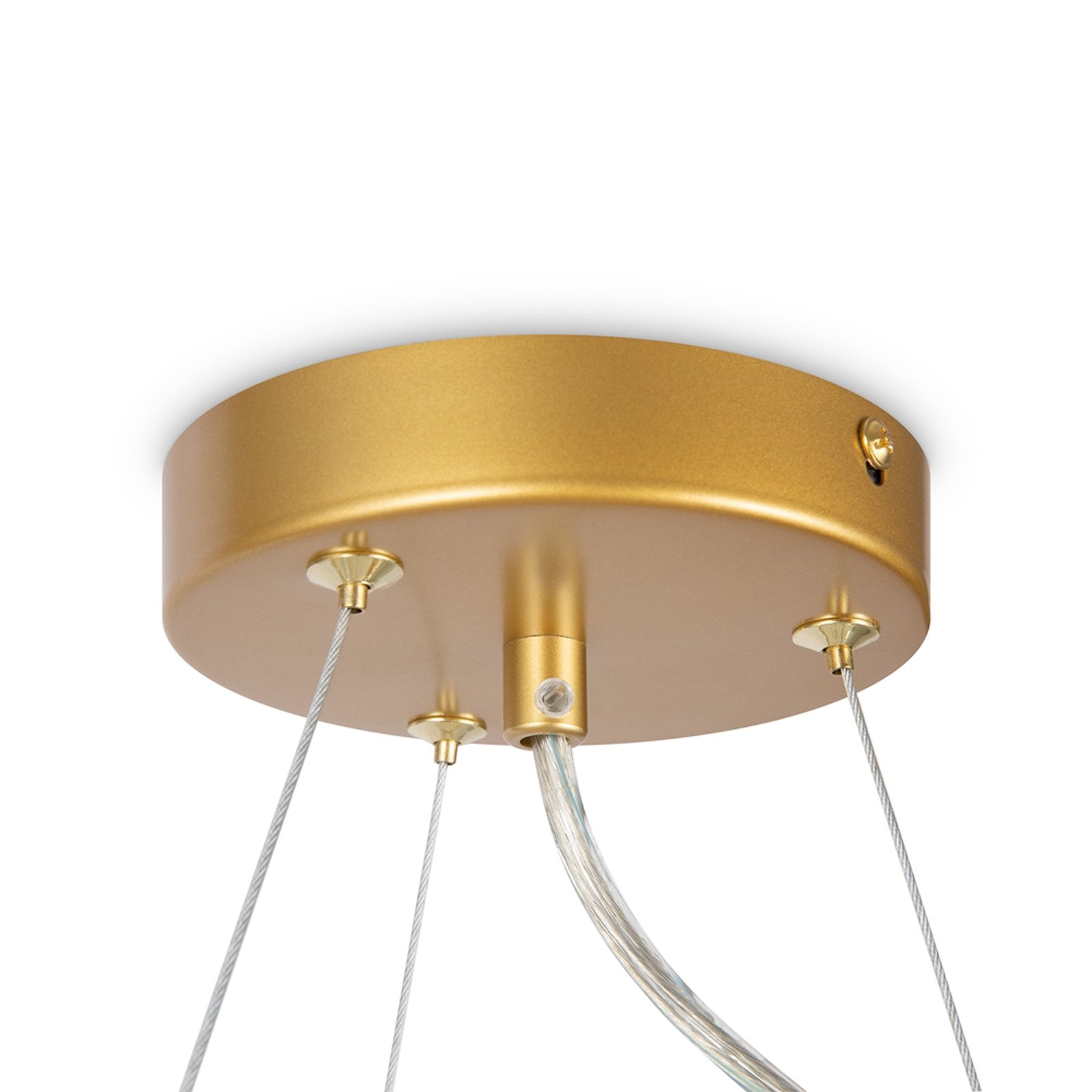 Maytoni suspension Dallas, 11 lampes, doré/ambre